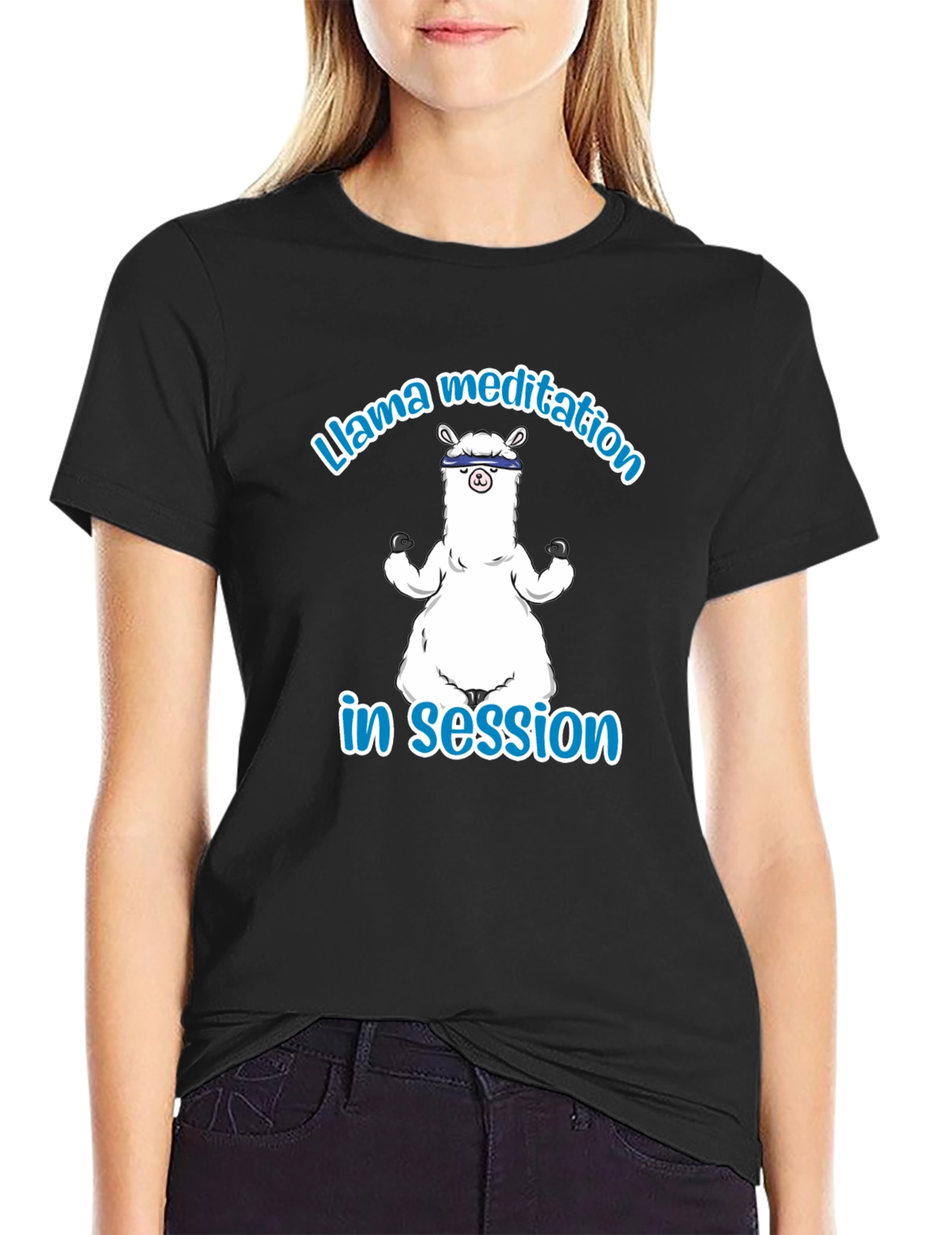 Llama Meditation T-Shirt - Relaxed Fit