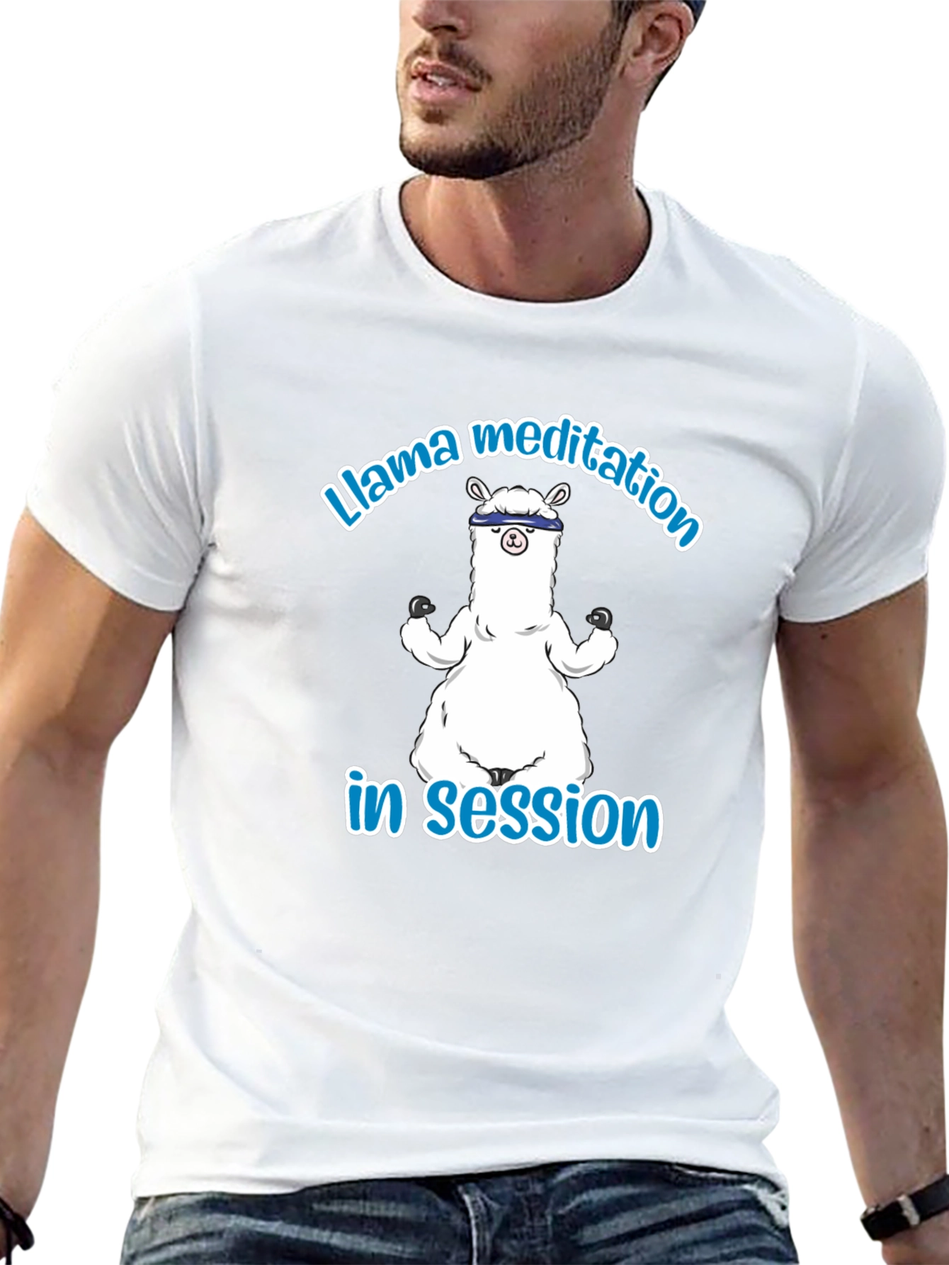 Llama Meditation T-Shirt - Relaxed Fit