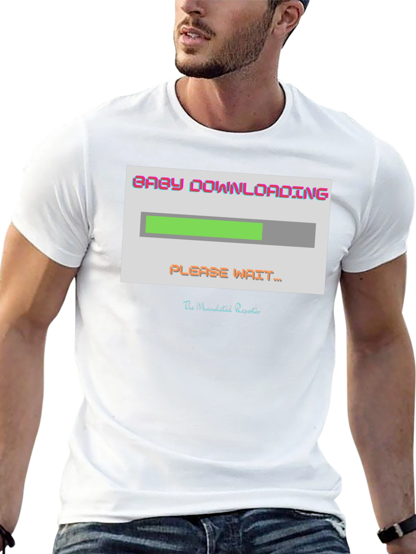 Baby Downloading Graphic T-Shirt - Expecting Parents