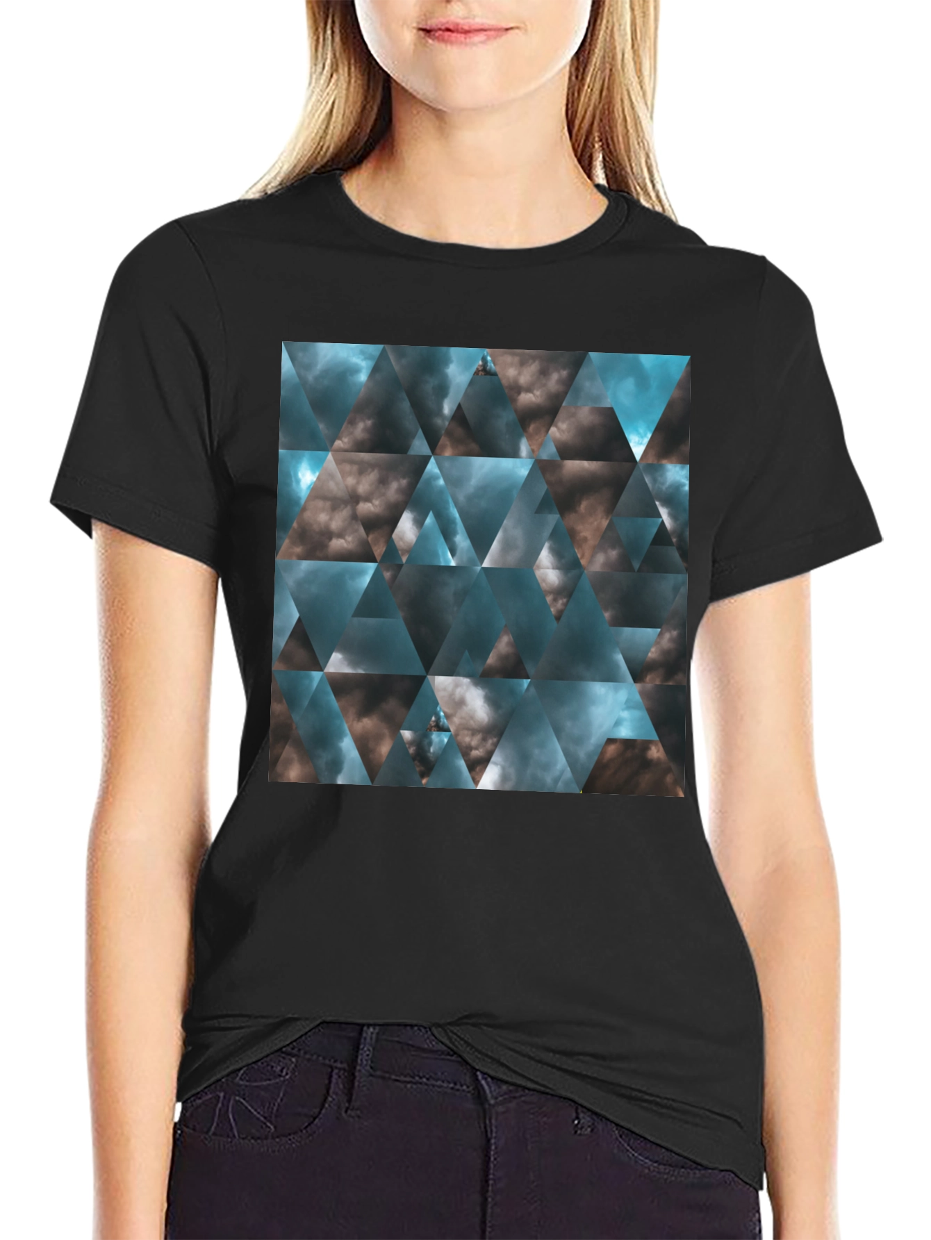 Geometric Cloudscape T-Shirt