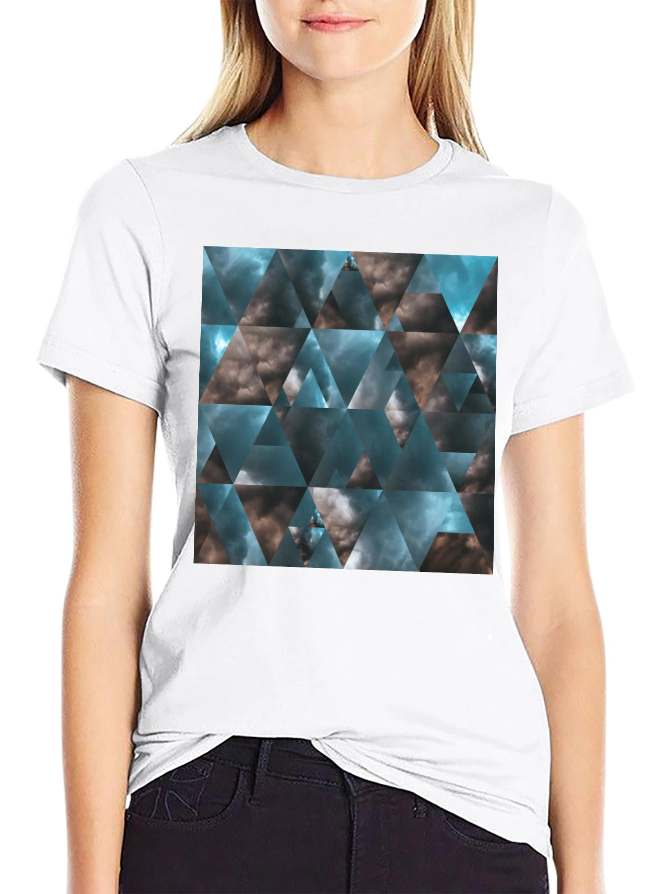 Geometric Cloudscape T-Shirt