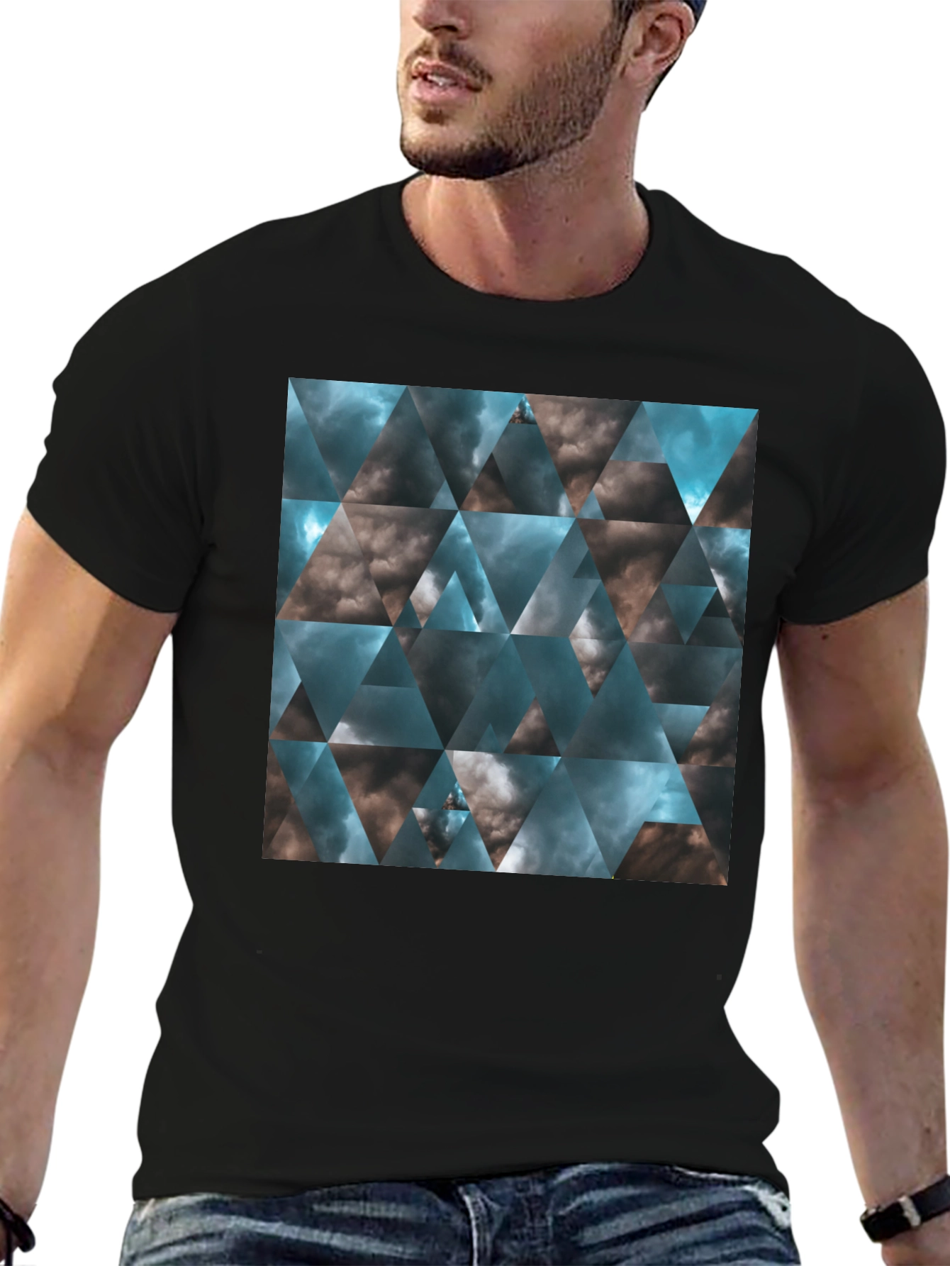 Geometric Cloudscape T-Shirt