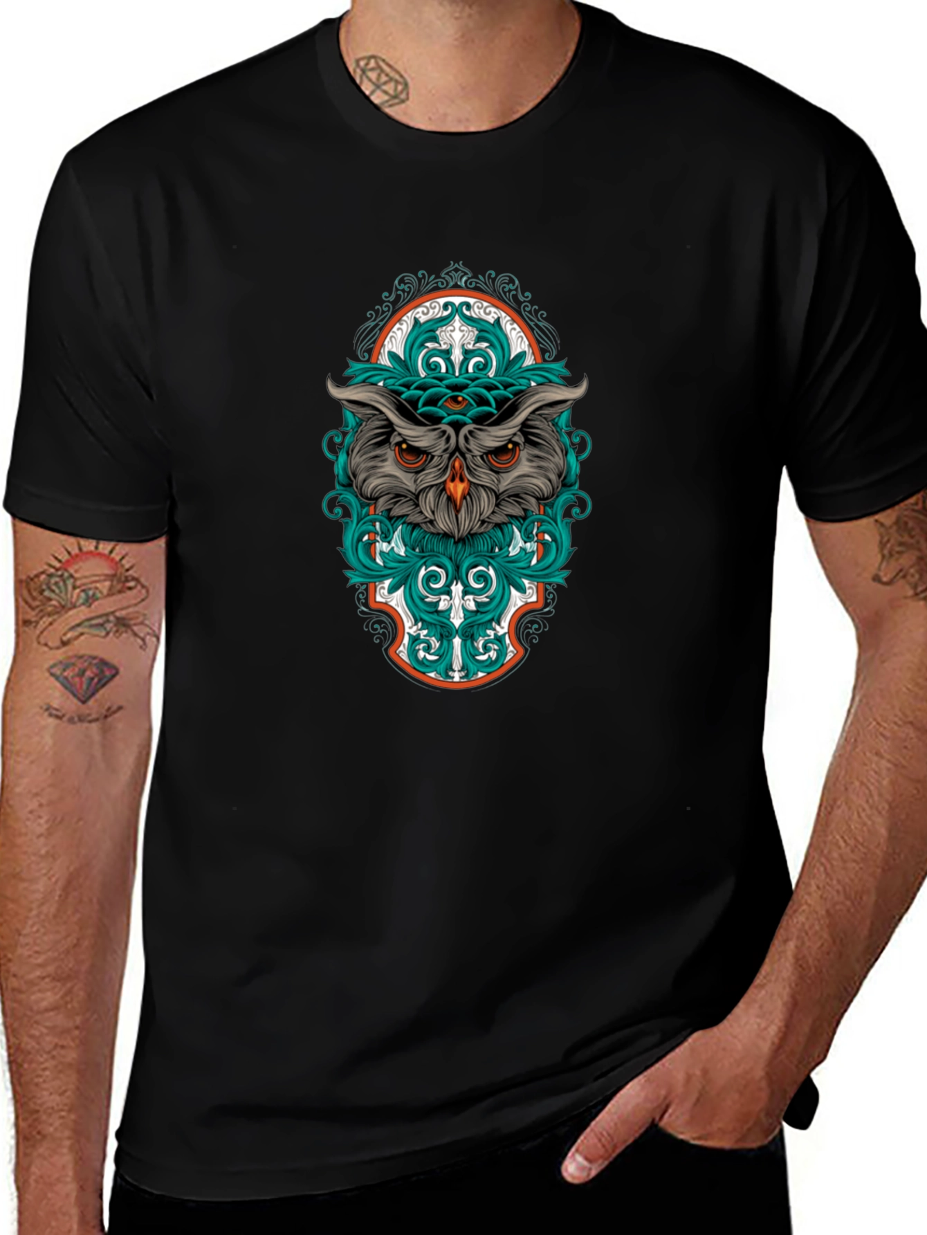 Mystic Owl Graphic Tee - Unique Design