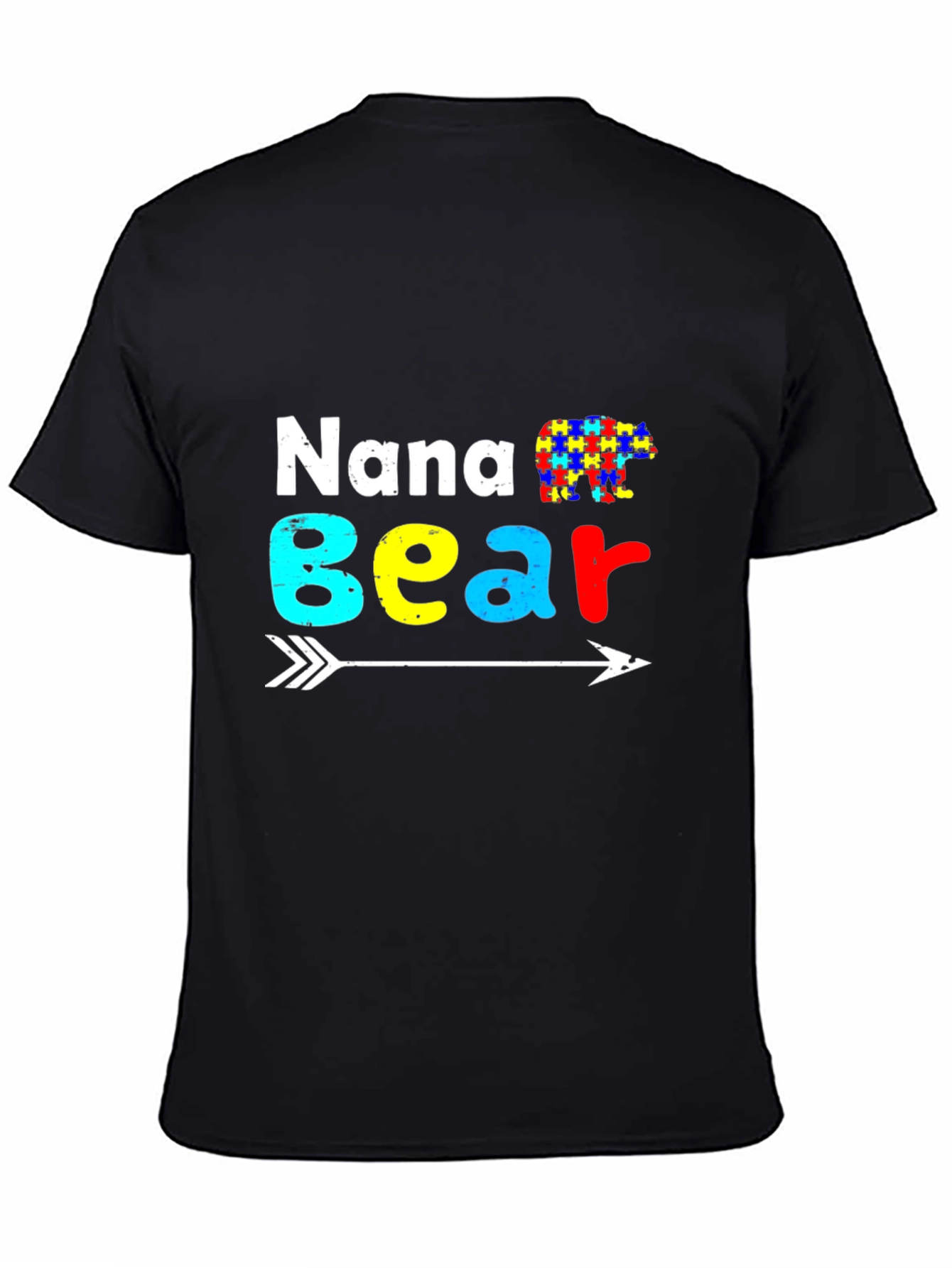 Nana Bear Autism Awareness T-Shirt