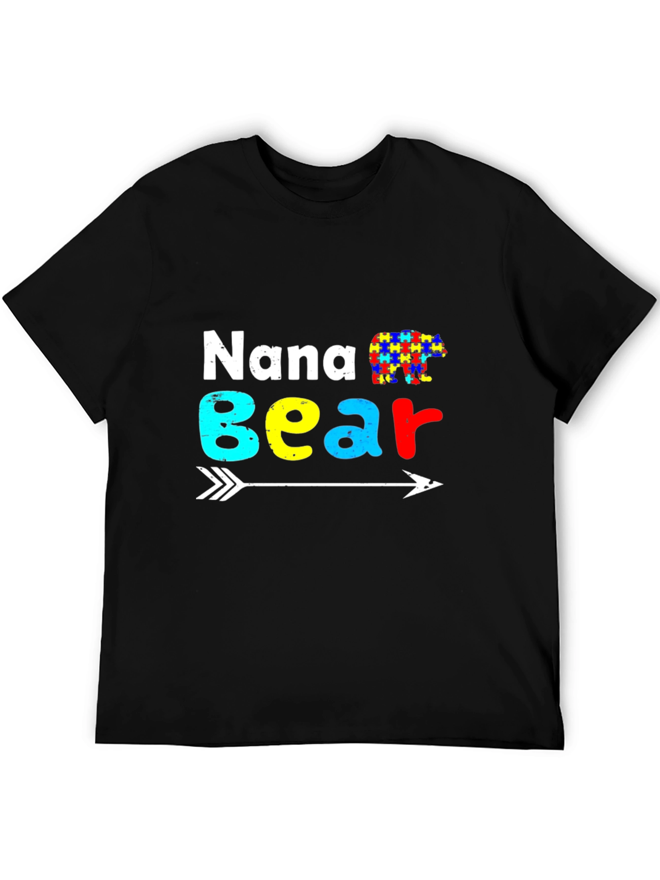 Nana Bear Autism Awareness T-Shirt