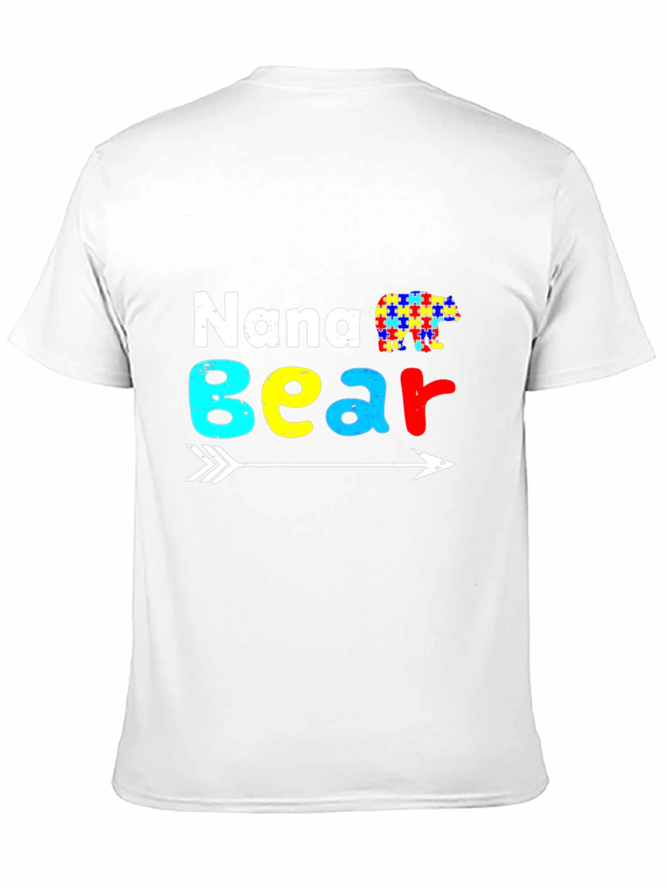 Nana Bear Autism Awareness T-Shirt