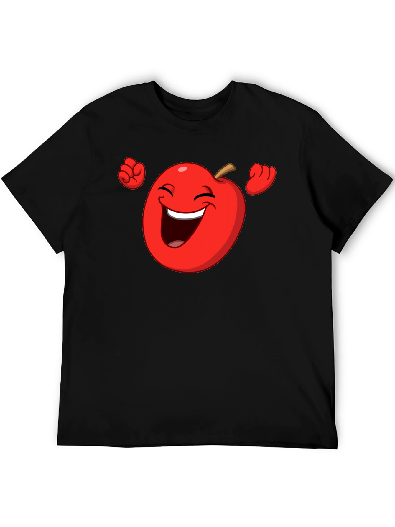 Funny Apple Cartoon Graphic T-Shirt