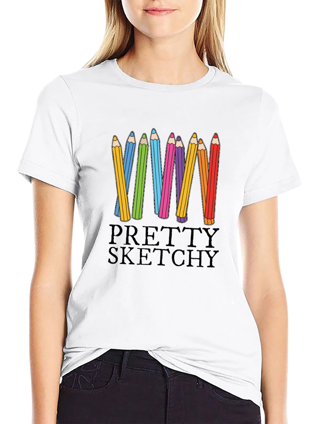 Pretty Sketchy Graphic T-Shirt - Unisex Cotton Tee