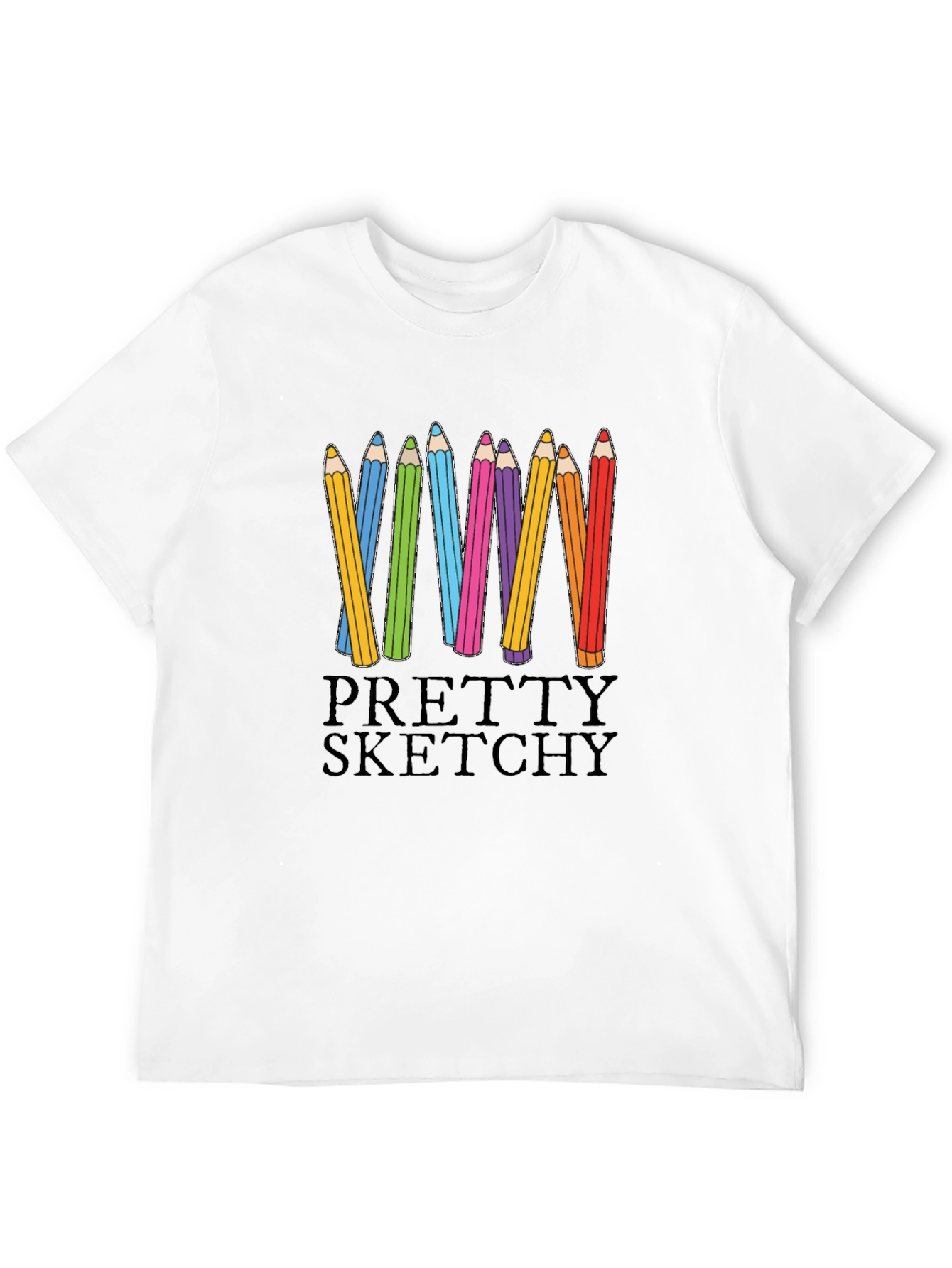 Pretty Sketchy Graphic T-Shirt - Unisex Cotton Tee