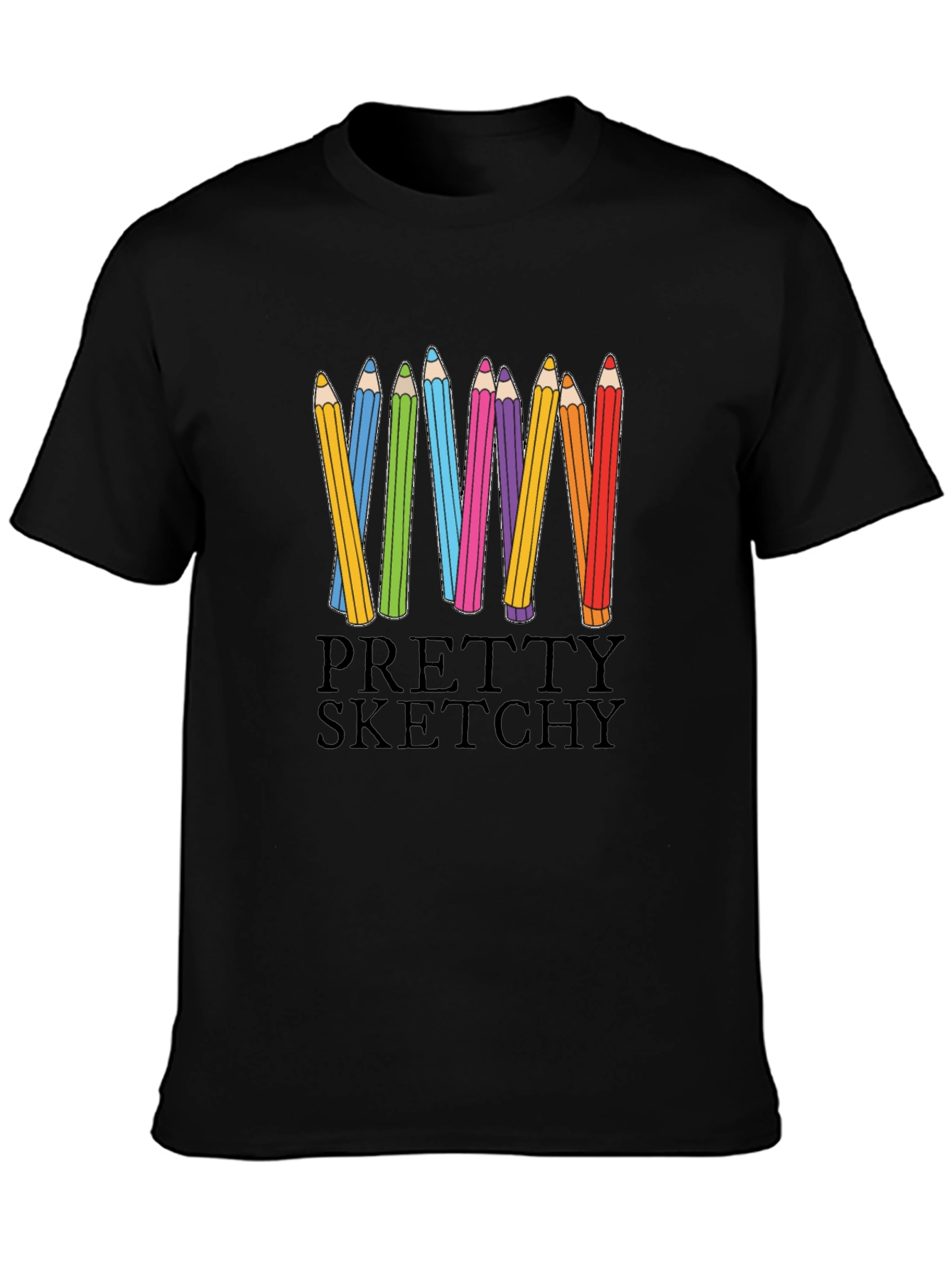 Pretty Sketchy Graphic T-Shirt - Unisex Cotton Tee