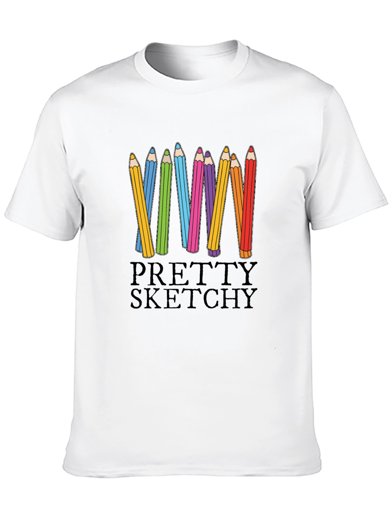 Pretty Sketchy Graphic T-Shirt - Unisex Cotton Tee