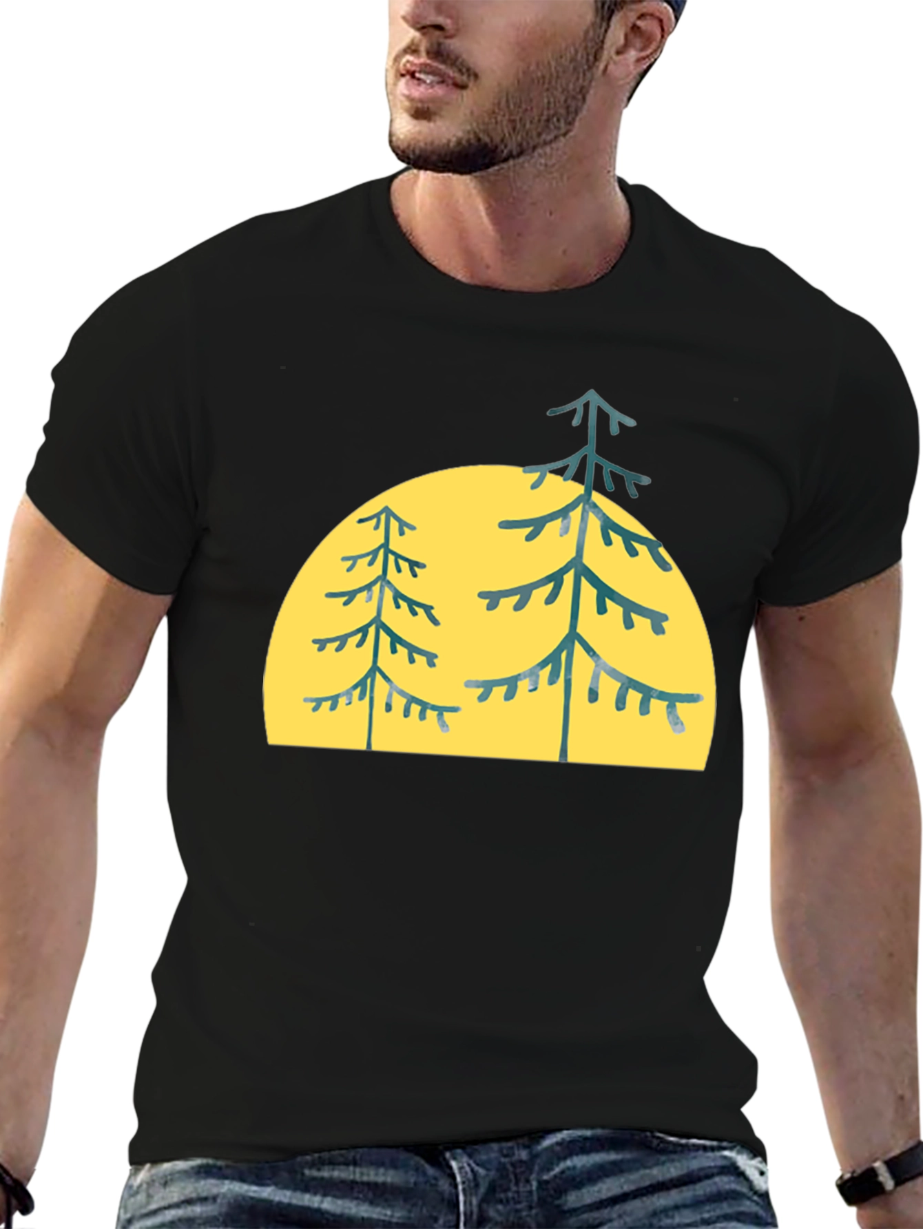 Pine Tree Graphic Tee - Nature Inspired Style
