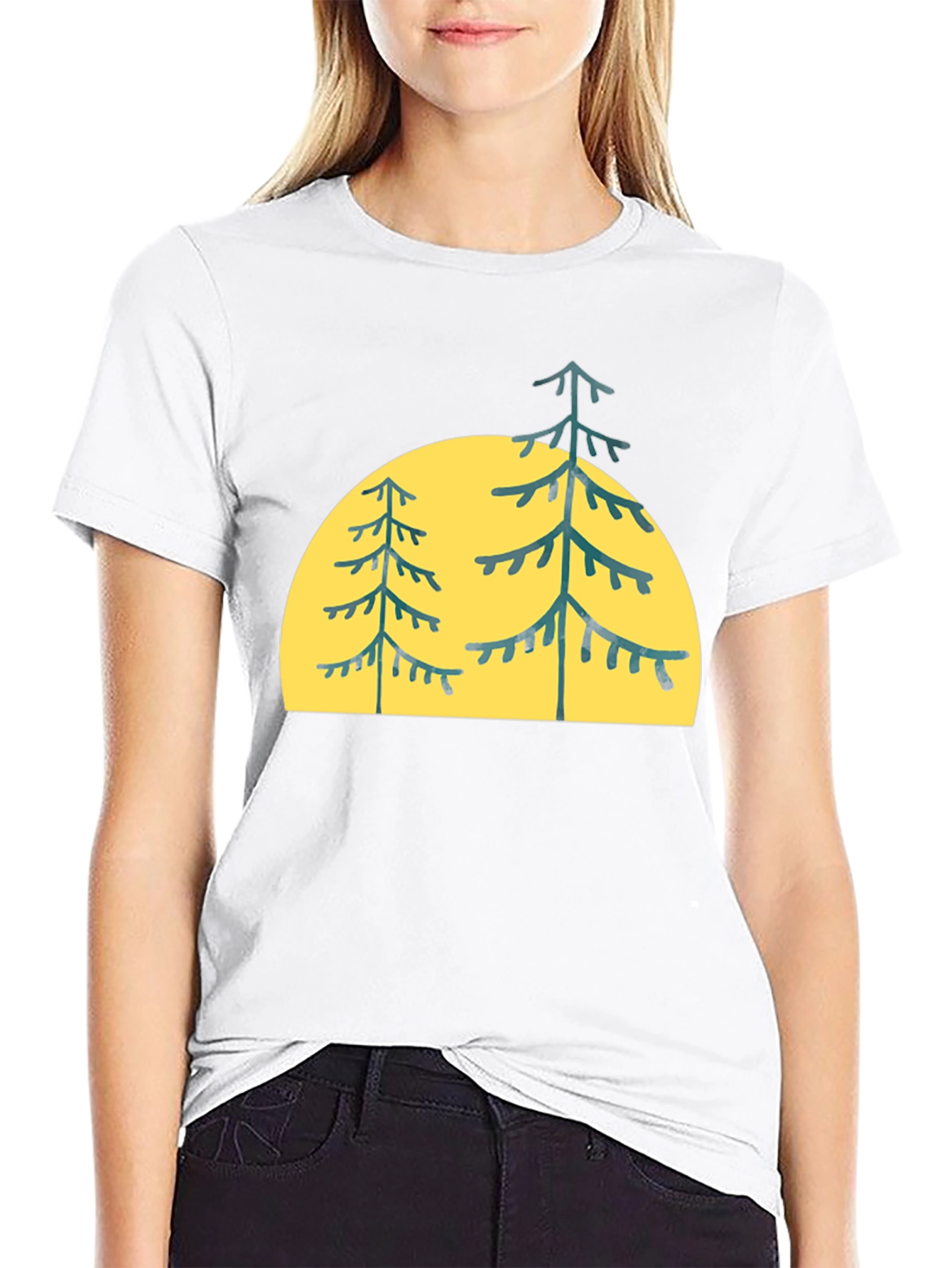 Pine Tree Graphic Tee - Nature Inspired Style