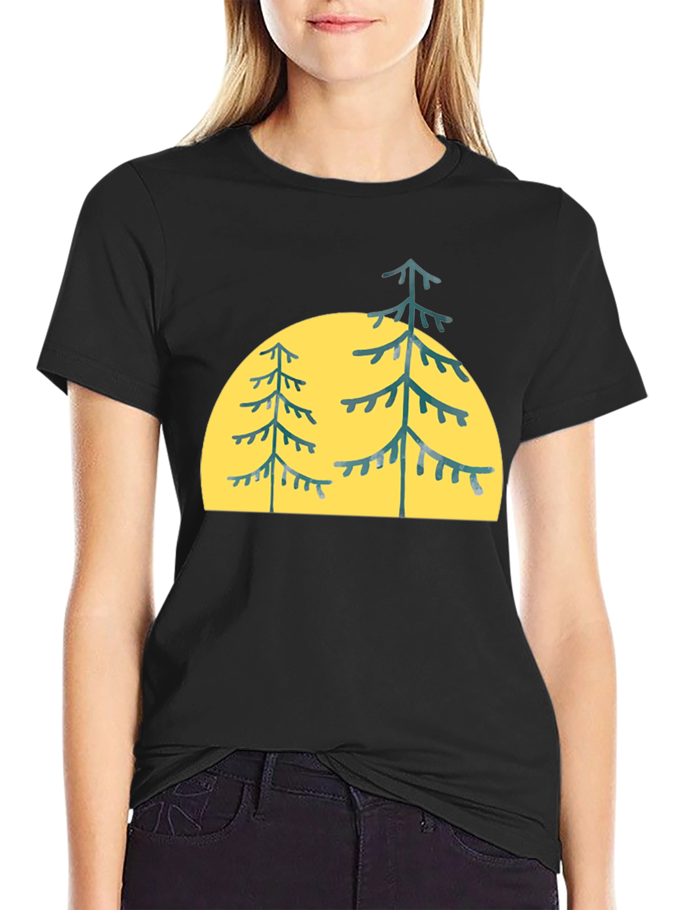 Pine Tree Graphic Tee - Nature Inspired Style