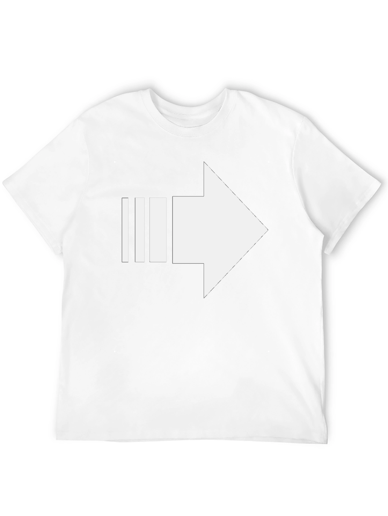 Modern Arrow Graphic Tee - Black