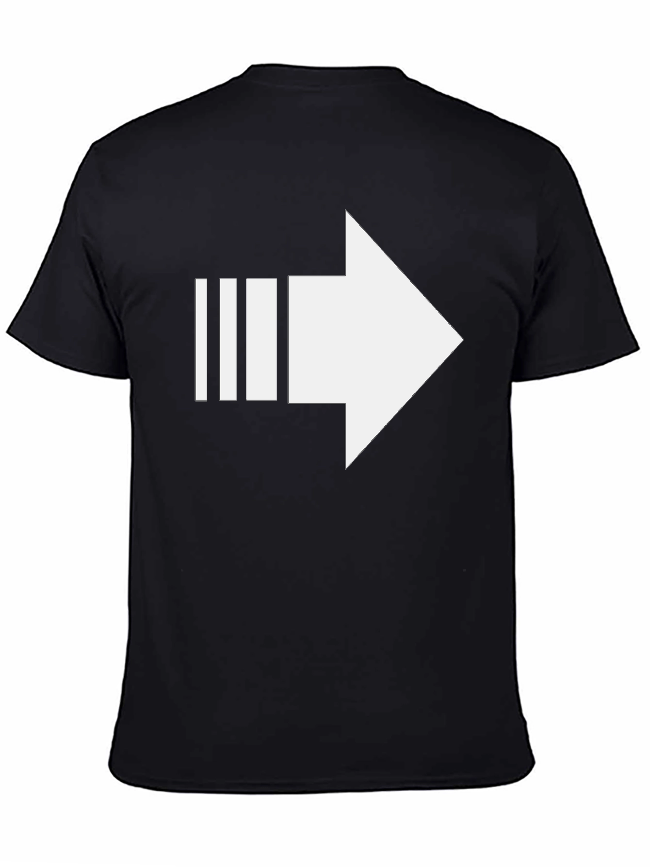 Modern Arrow Graphic Tee - Black