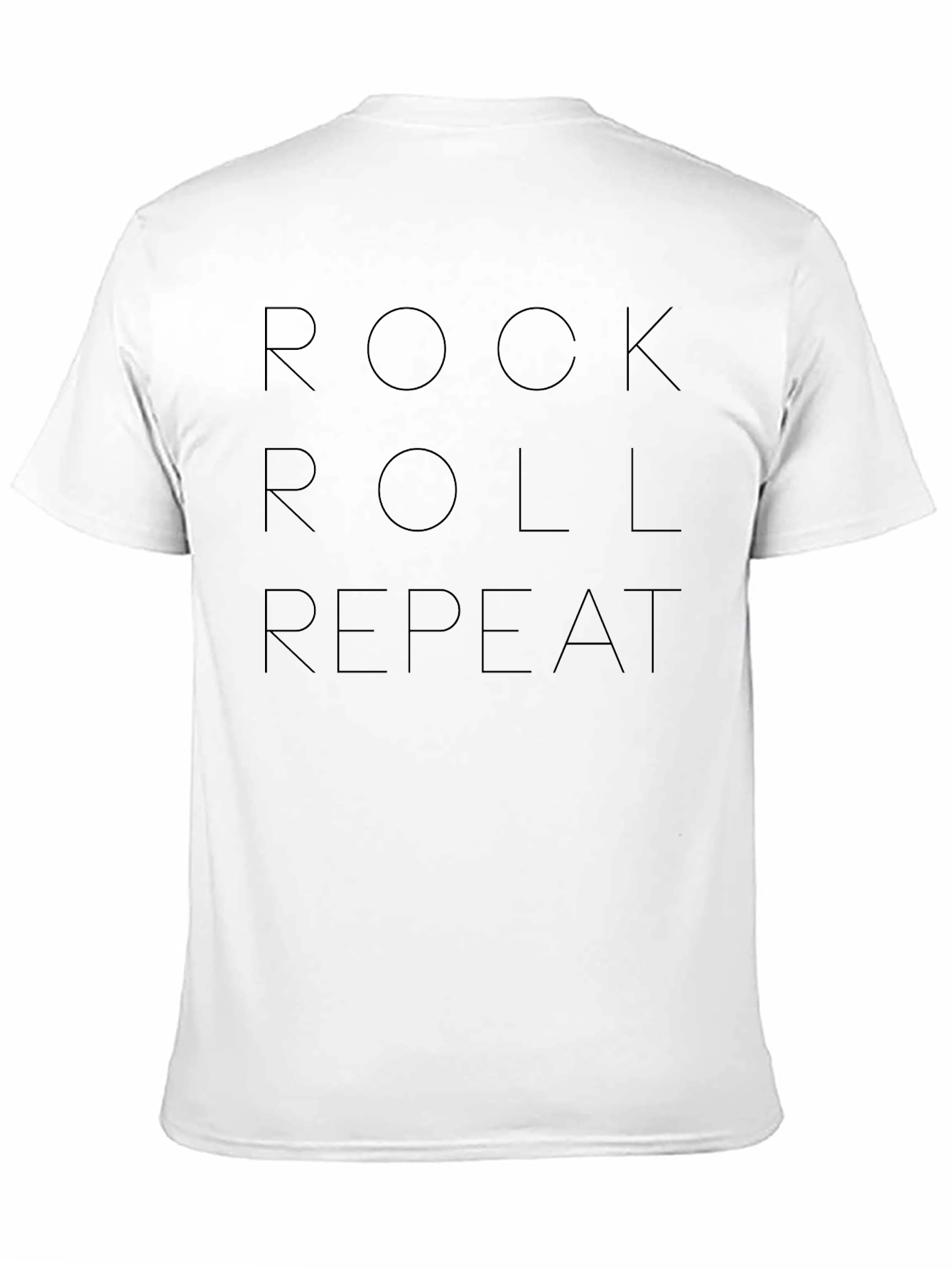 Rock Roll Repeat Graphic Tee - Black