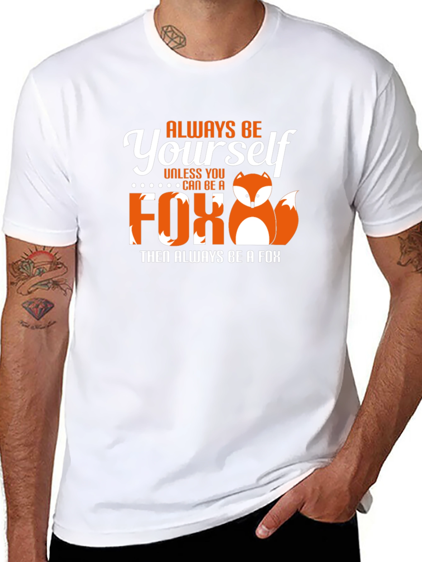 Always Be Yourself Fox Graphic T-Shirt