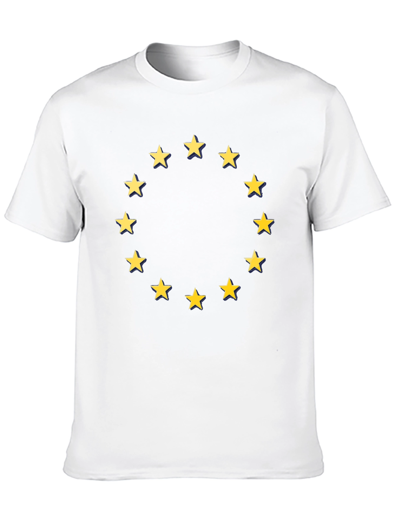 EU Stars Graphic T-Shirt - Black