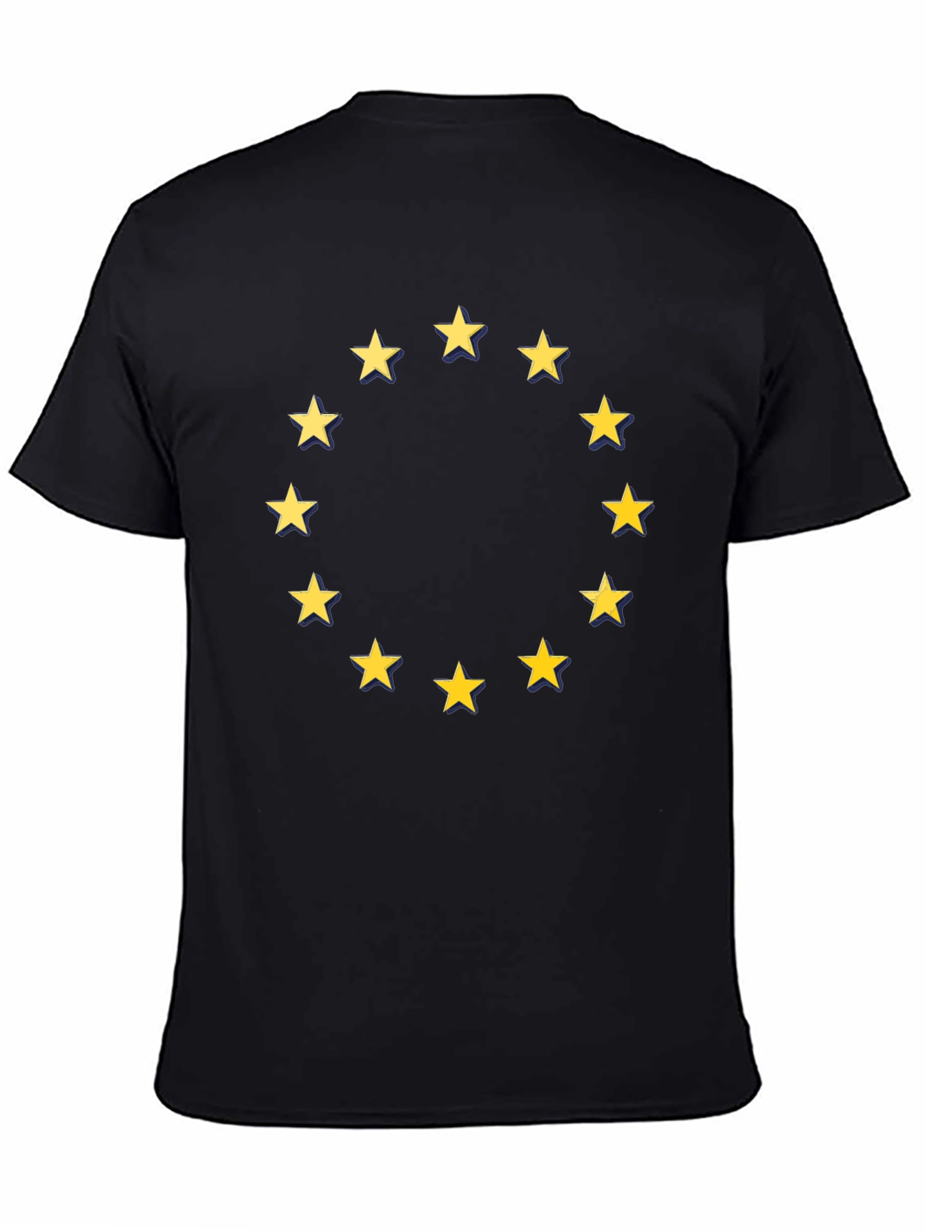 EU Stars Graphic T-Shirt - Black