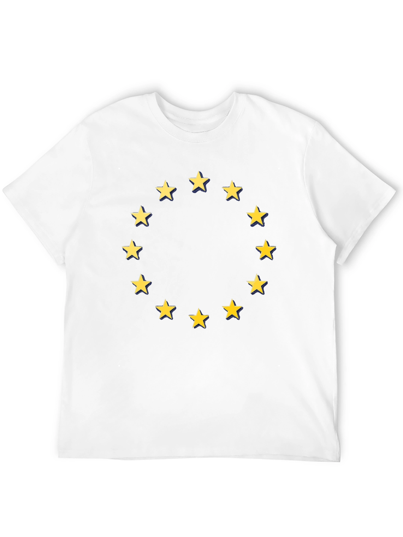 EU Stars Graphic T-Shirt - Black