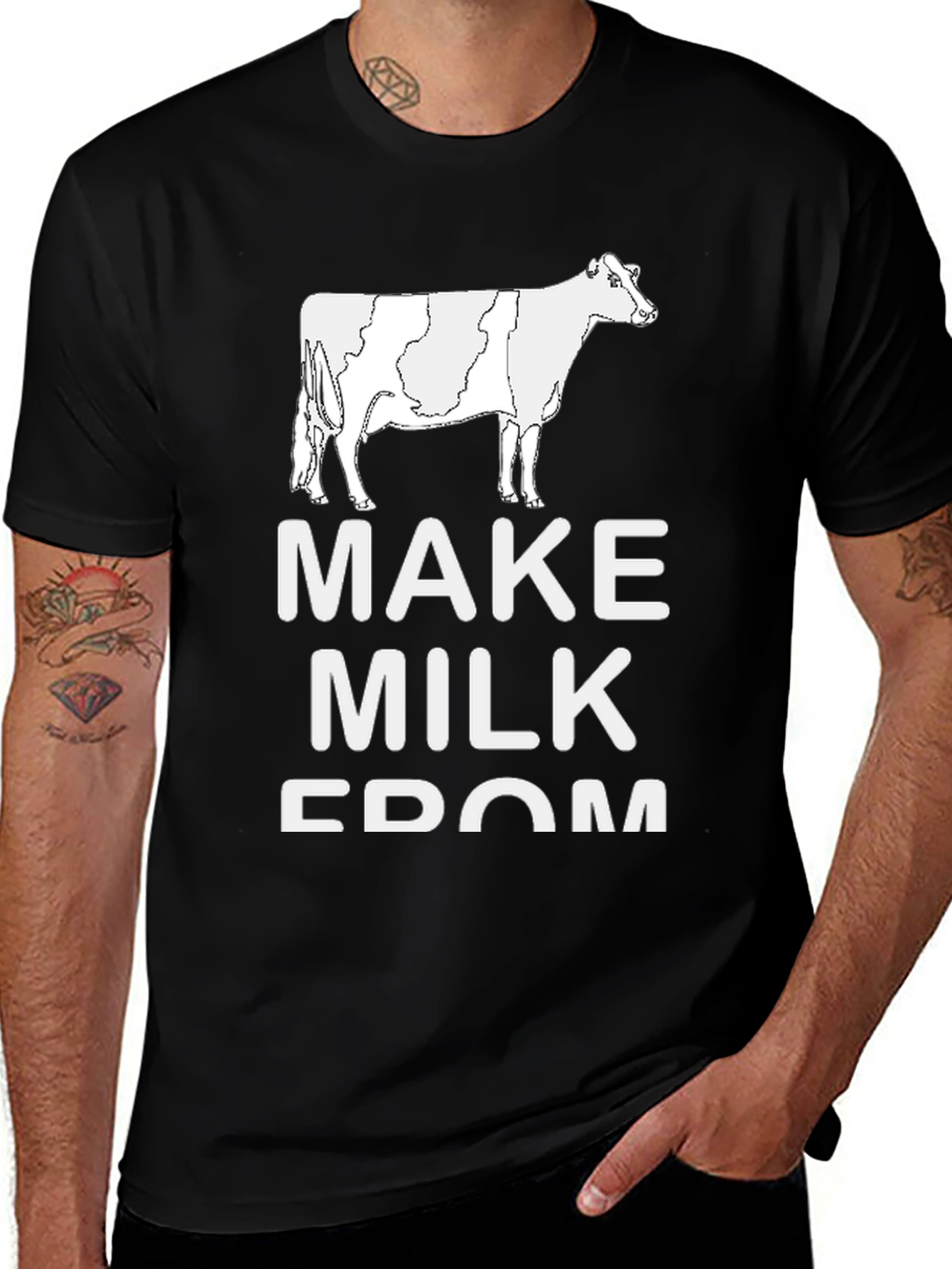 Funny Make Milk From Freedom Cow T-Shirt