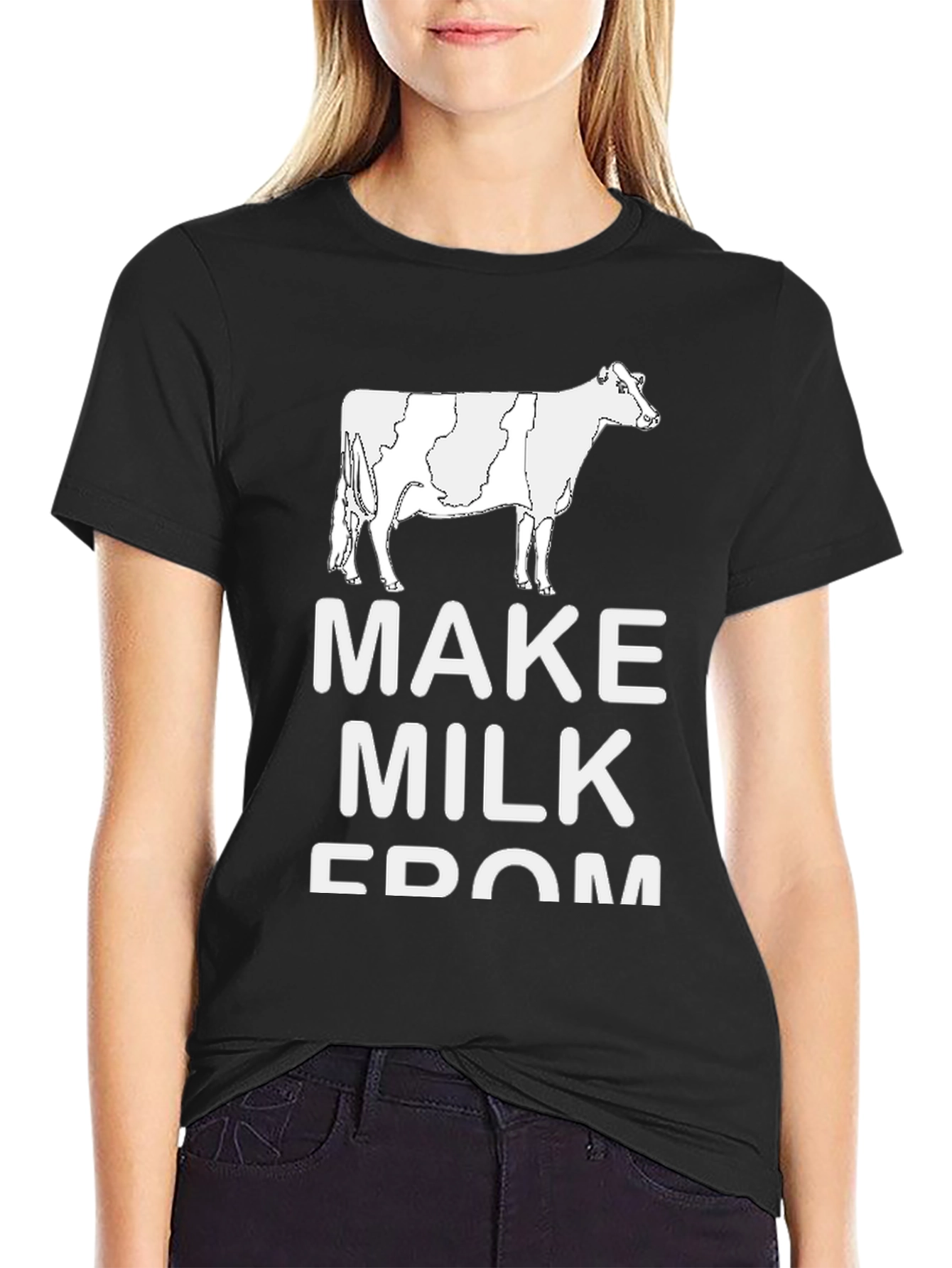 Funny Make Milk From Freedom Cow T-Shirt