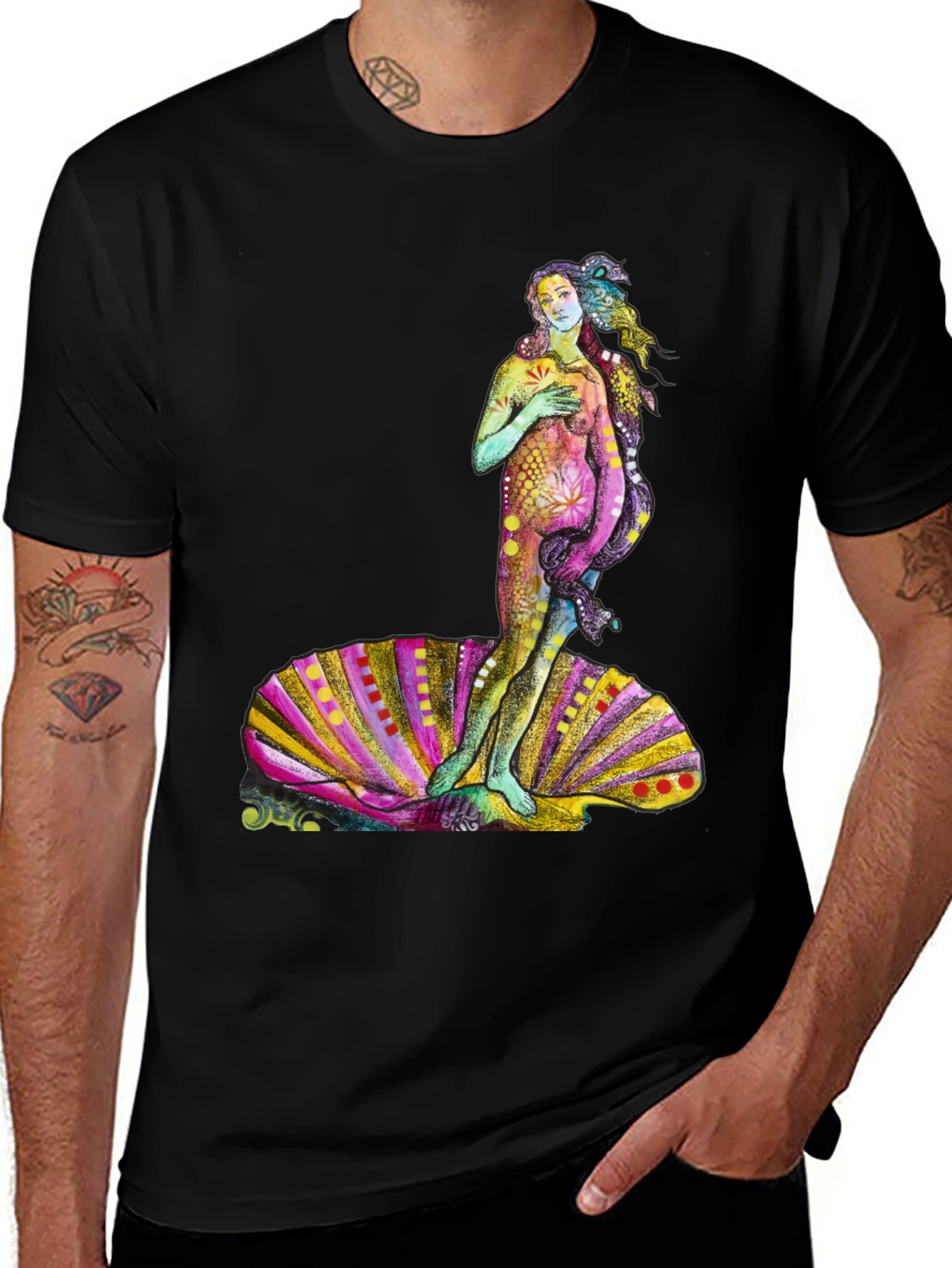 Birth of Venus Graphic Tee - Unique Art Shirt