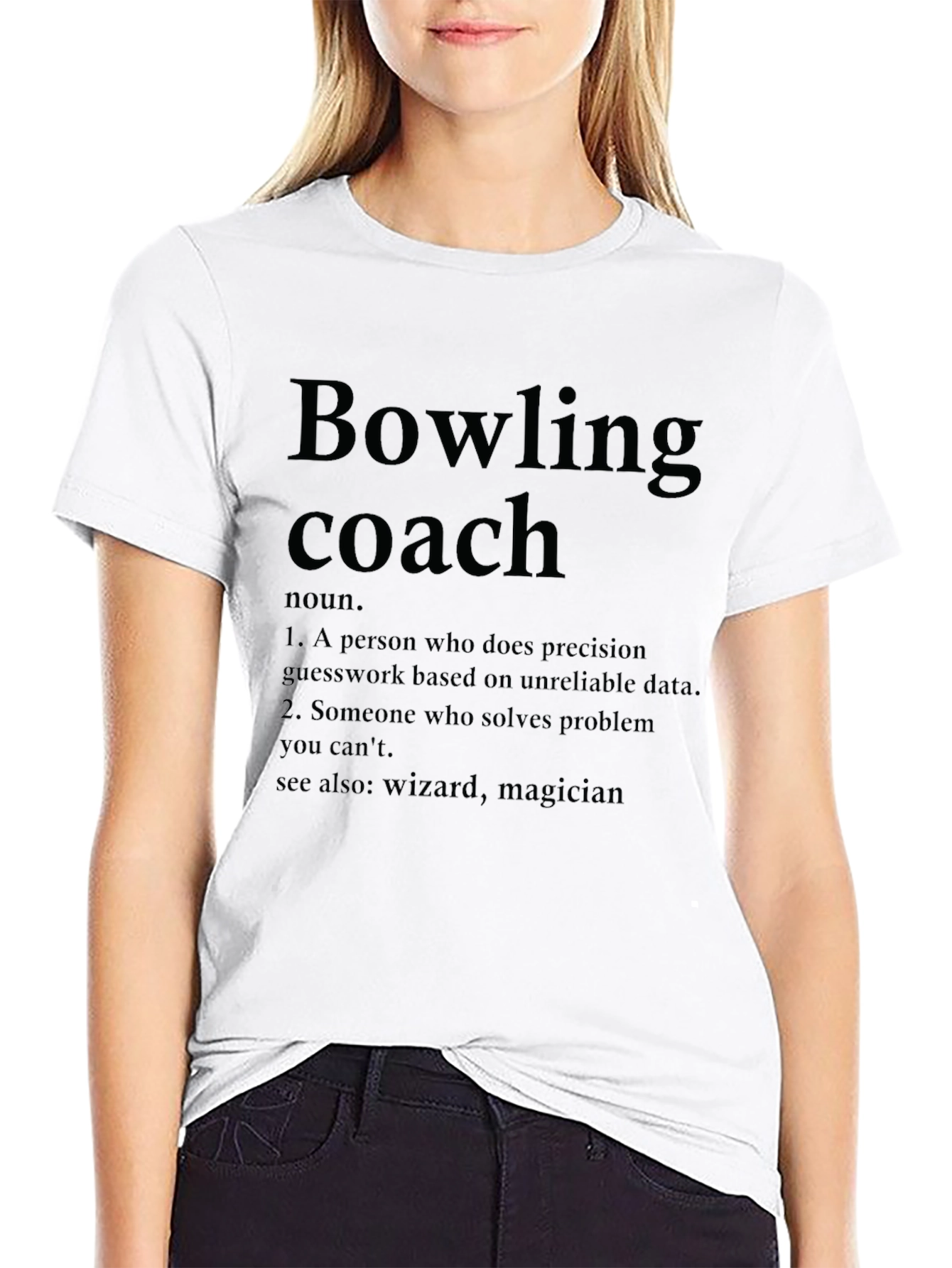 Bowling Coach Definition T-Shirt - Funny Bowling Gift