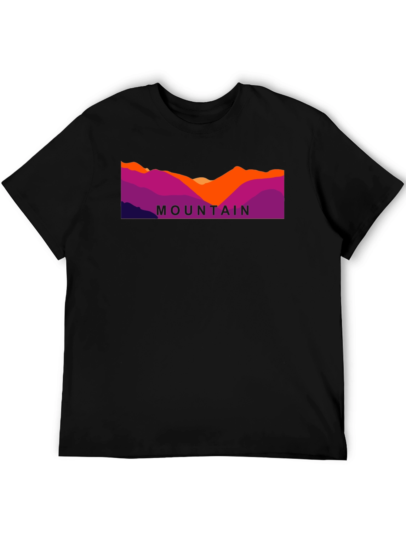 Mountain Graphic Black T-Shirt