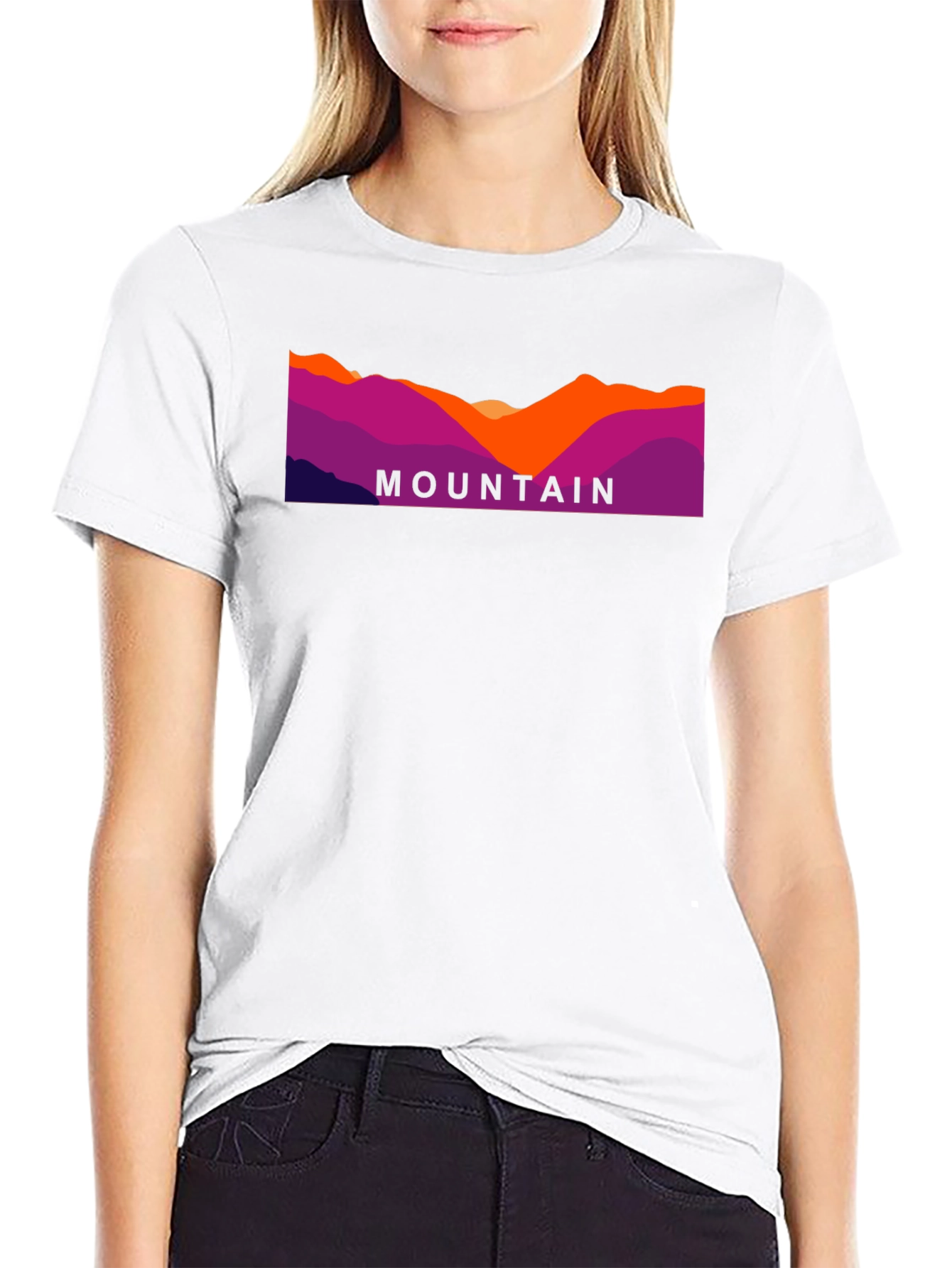 Mountain Graphic Black T-Shirt