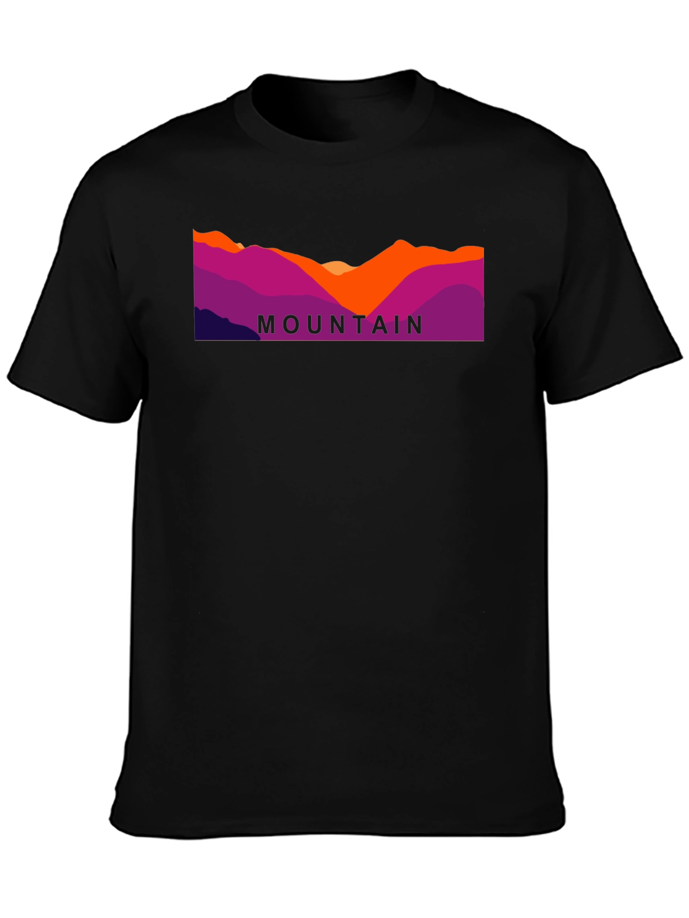 Mountain Graphic Black T-Shirt