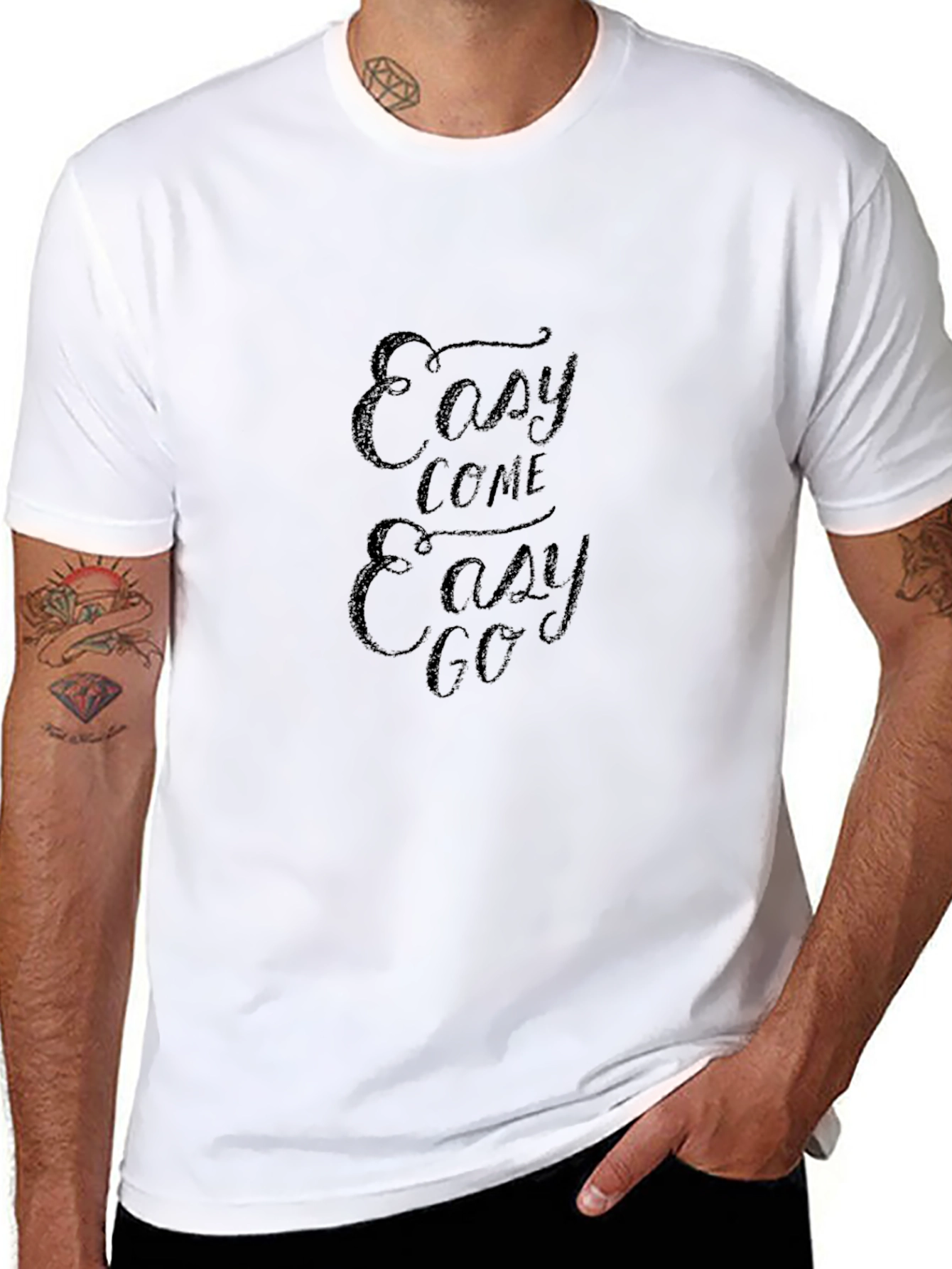 Easy Come Easy Go Black T-Shirt