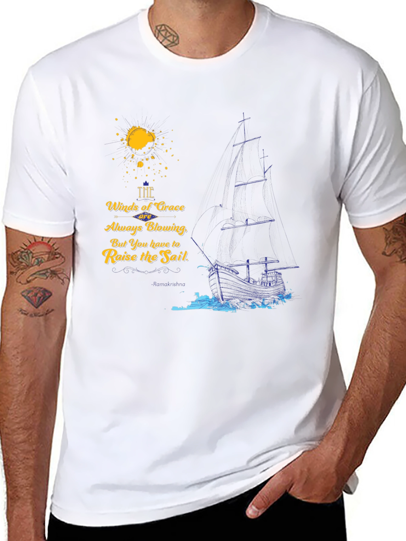 Inspirational Winds of Grace Graphic Tee