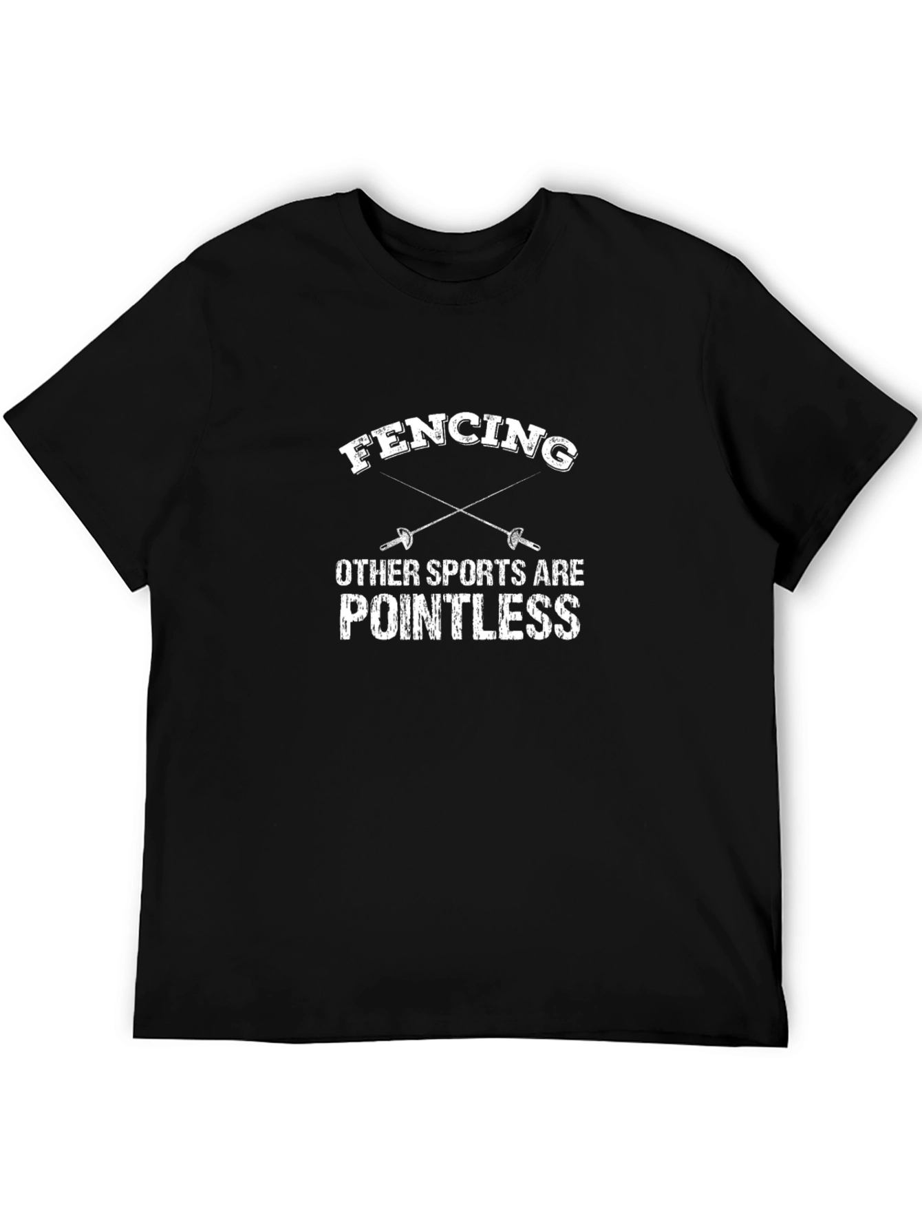 Fencing Pointless Sports Graphic Tee