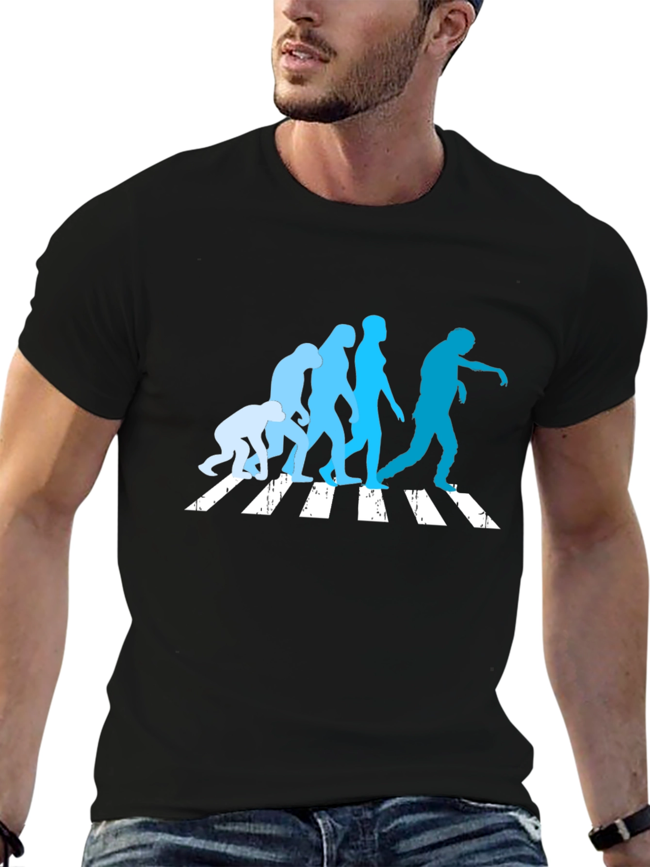 Evolution Zombie Crossing Graphic T-Shirt