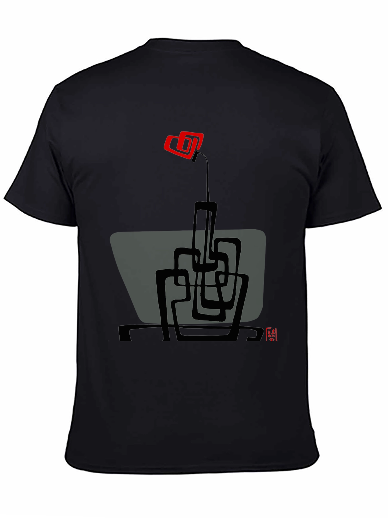 Abstract Floral Graphic Tee - Modern Art T-Shirt