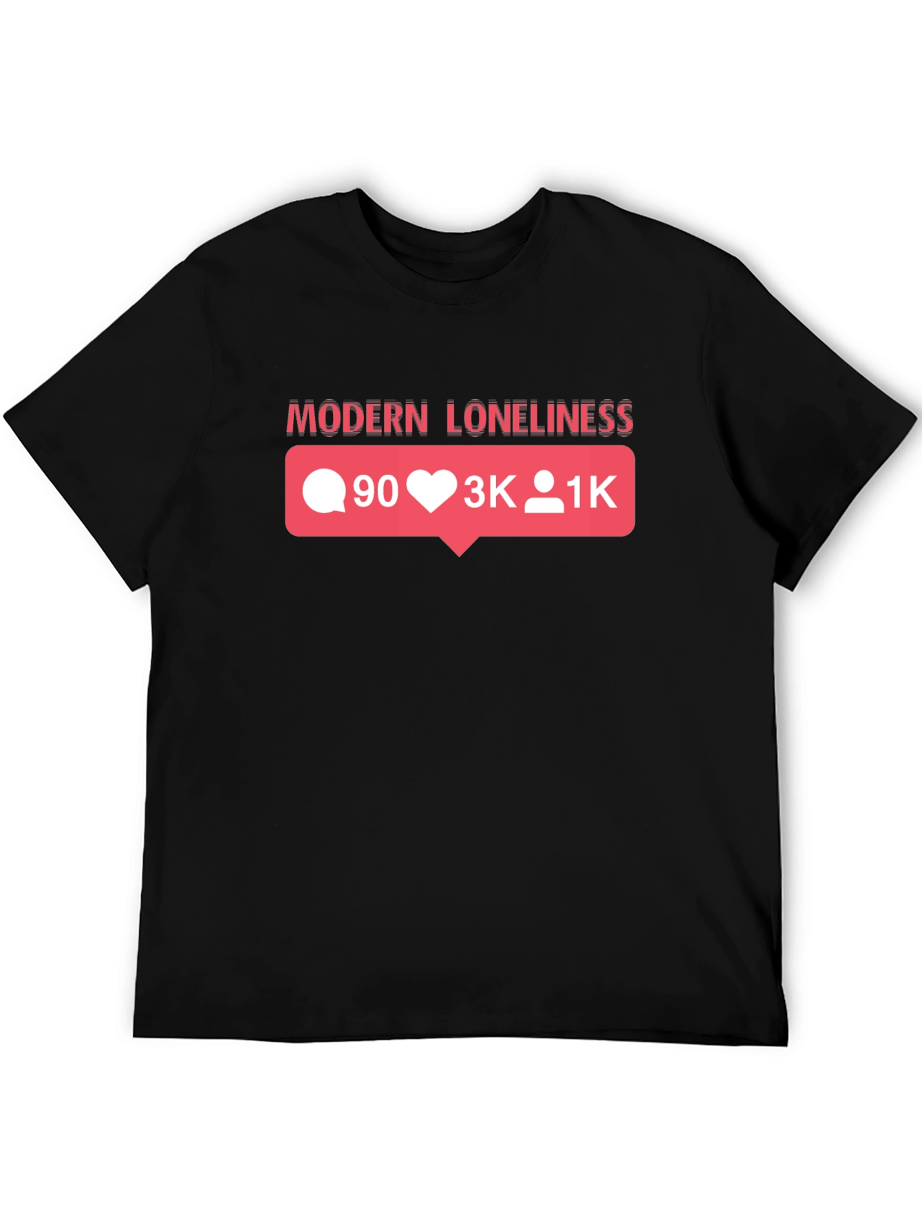 Modern Loneliness Graphic T-Shirt