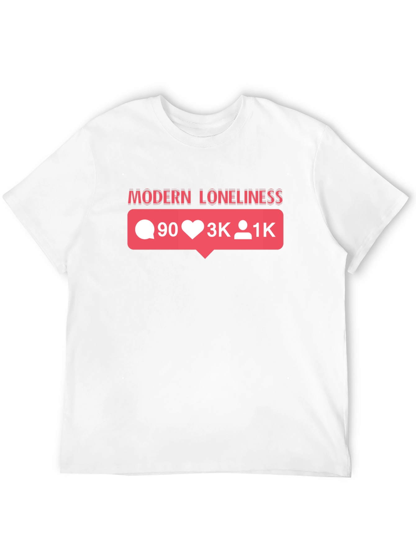 Modern Loneliness Graphic T-Shirt