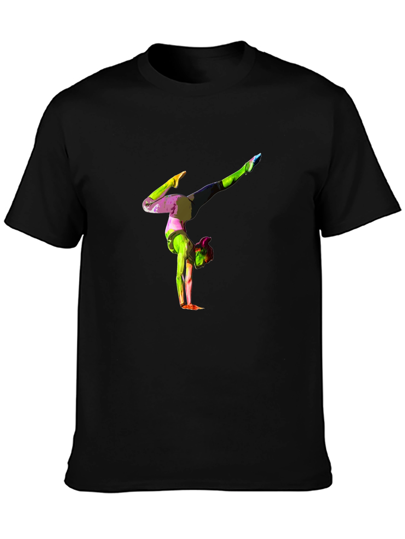 Gymnast Graphic Black T-Shirt