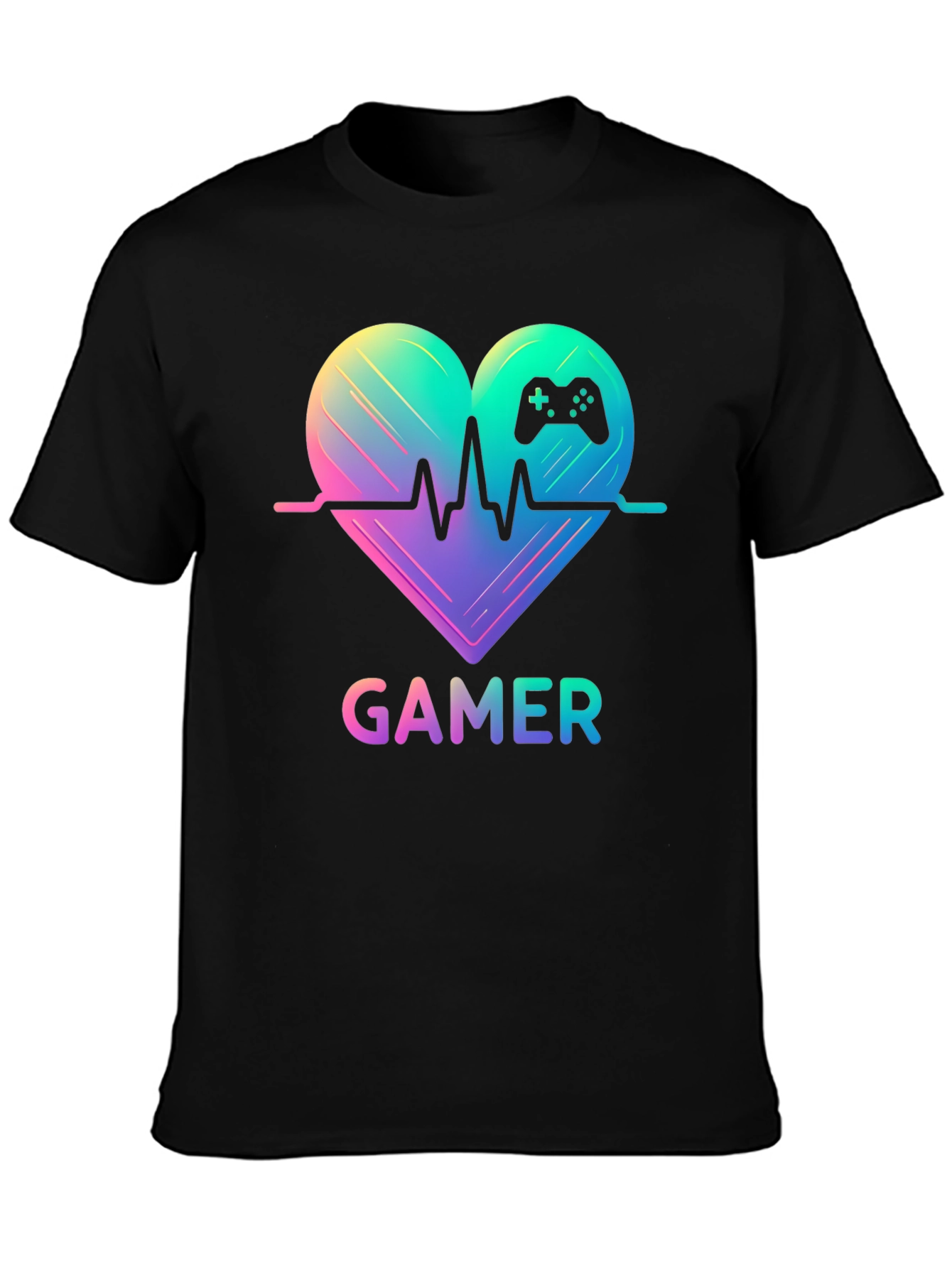 Gamer Heartbeat T-Shirt - Gaming Passion