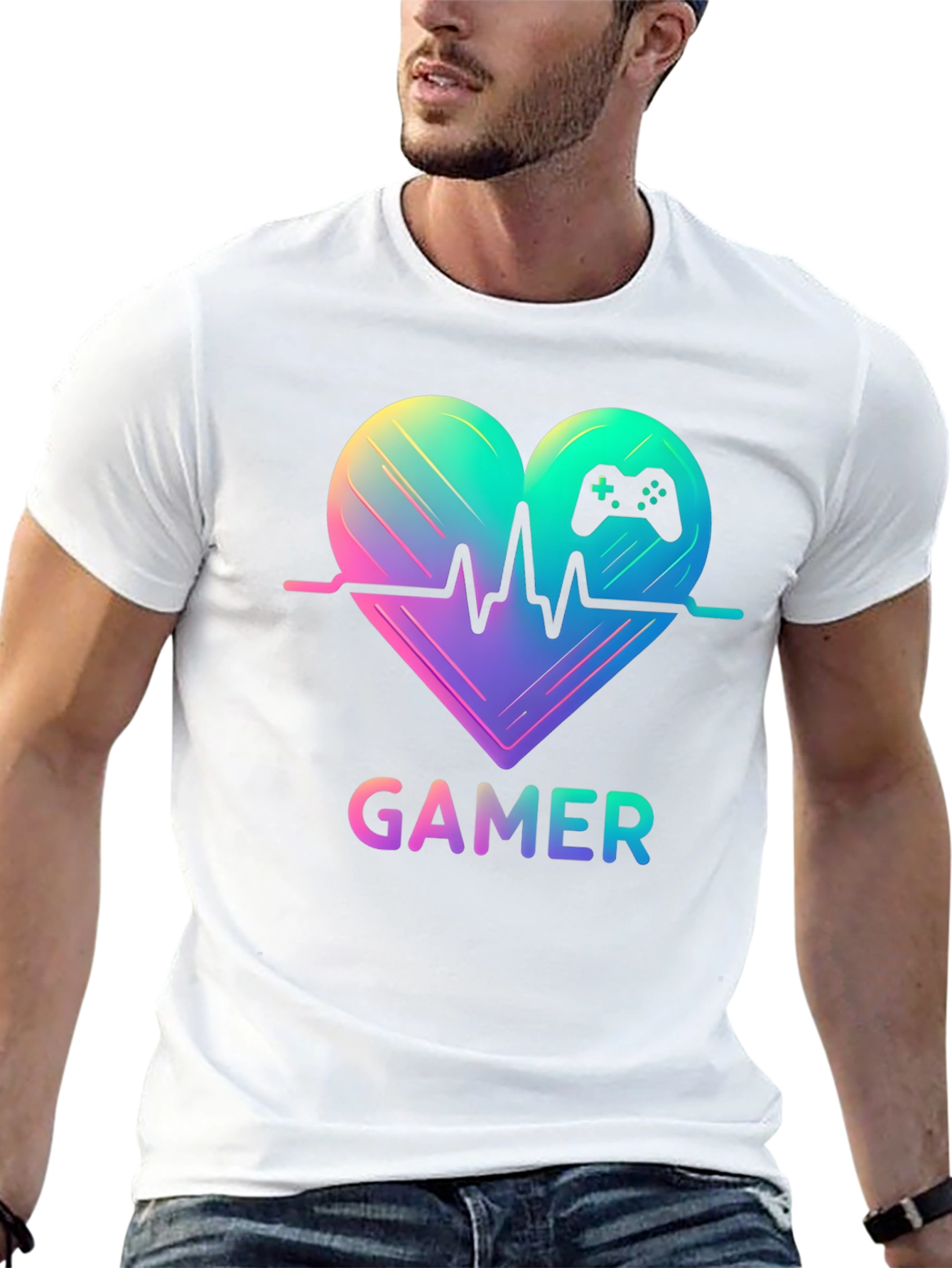 Gamer Heartbeat T-Shirt - Gaming Passion