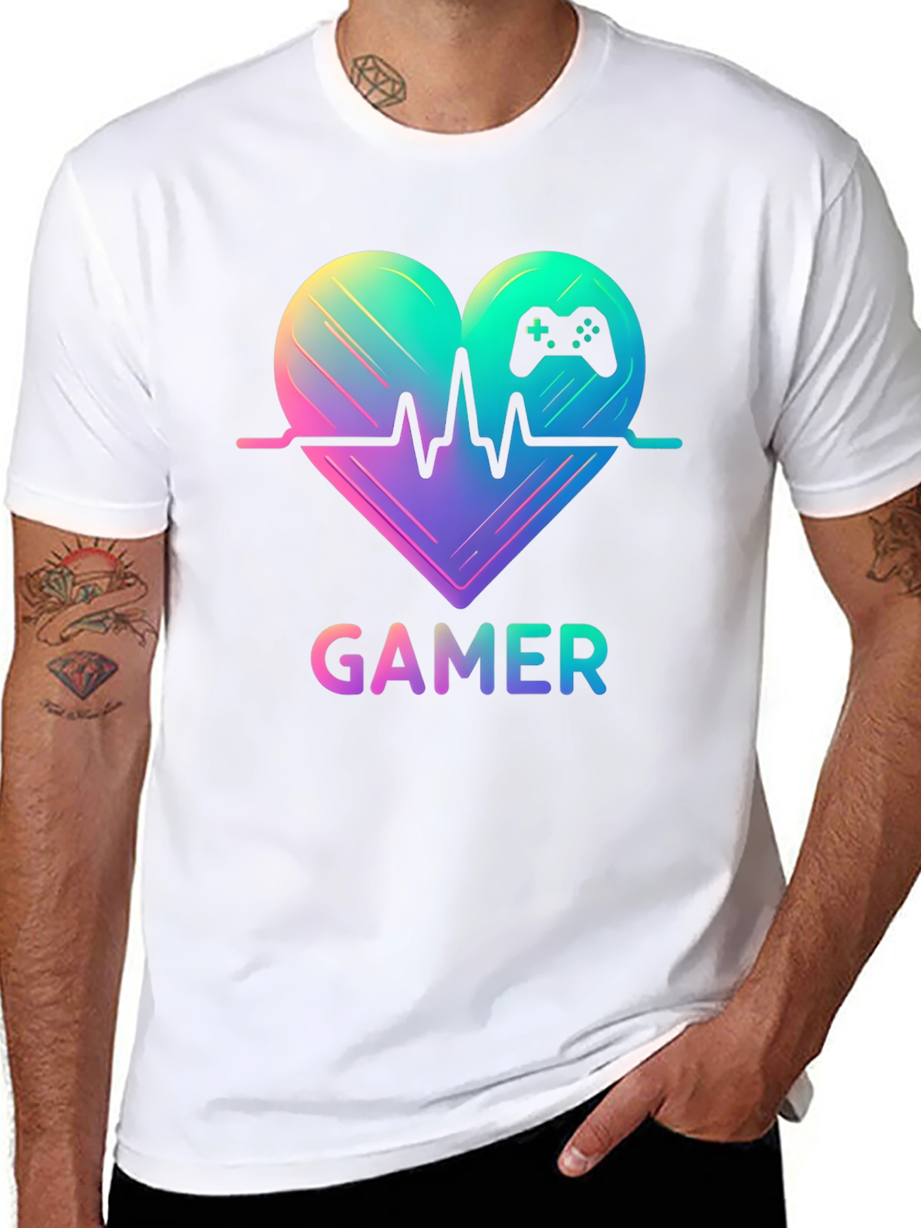 Gamer Heartbeat T-Shirt - Gaming Passion