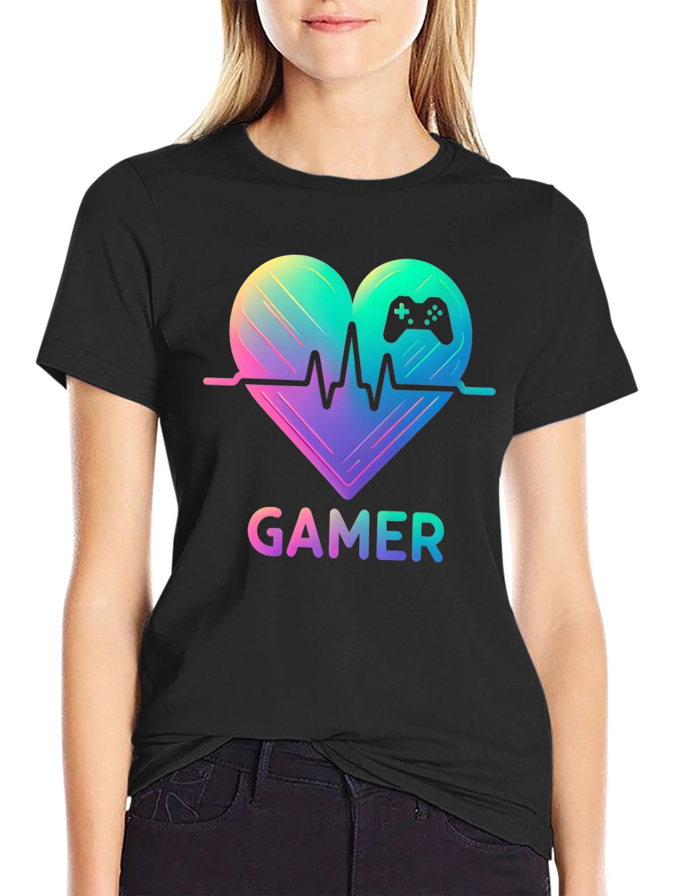 Gamer Heartbeat T-Shirt - Gaming Passion