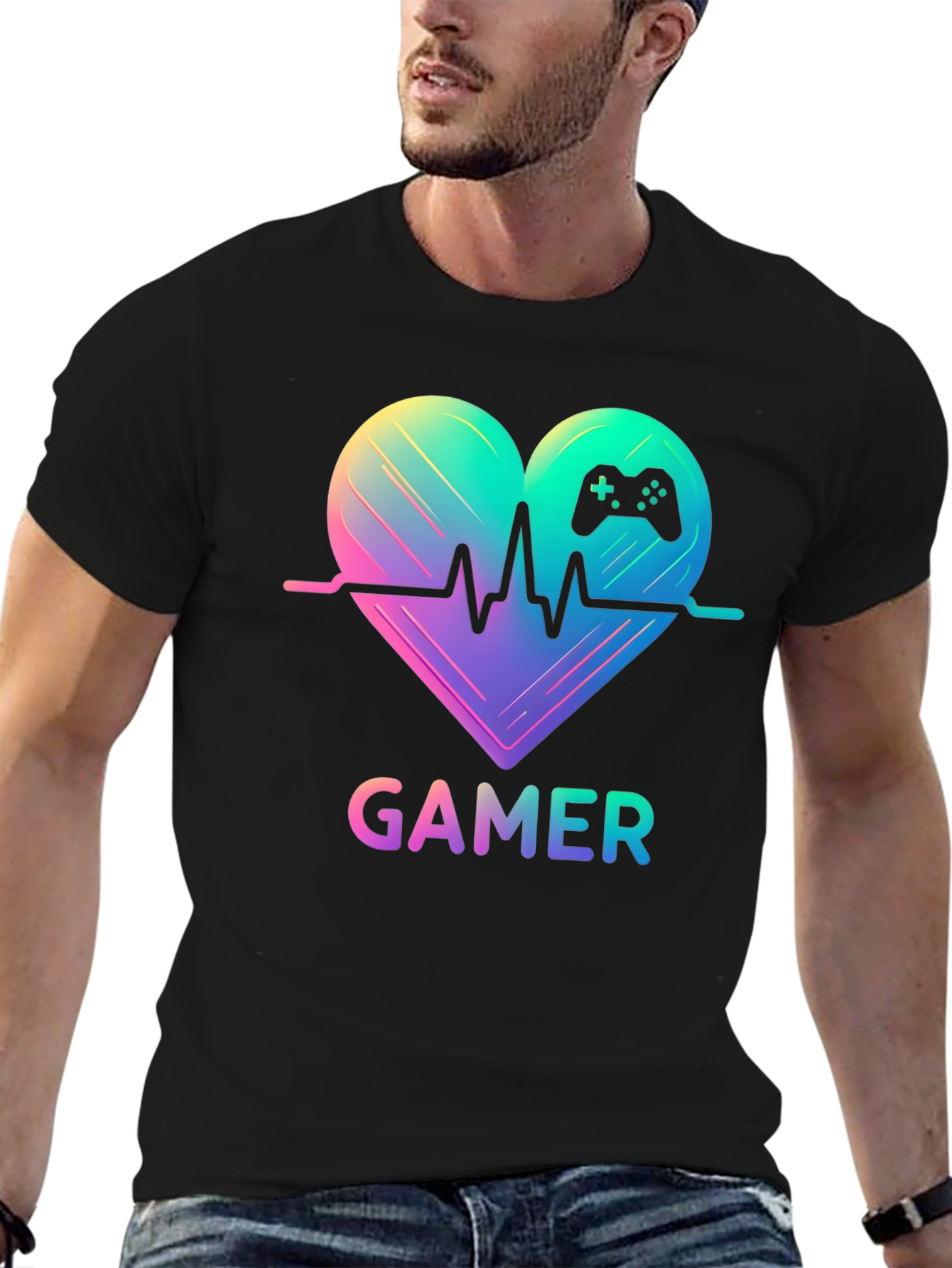 Gamer Heartbeat T-Shirt - Gaming Passion