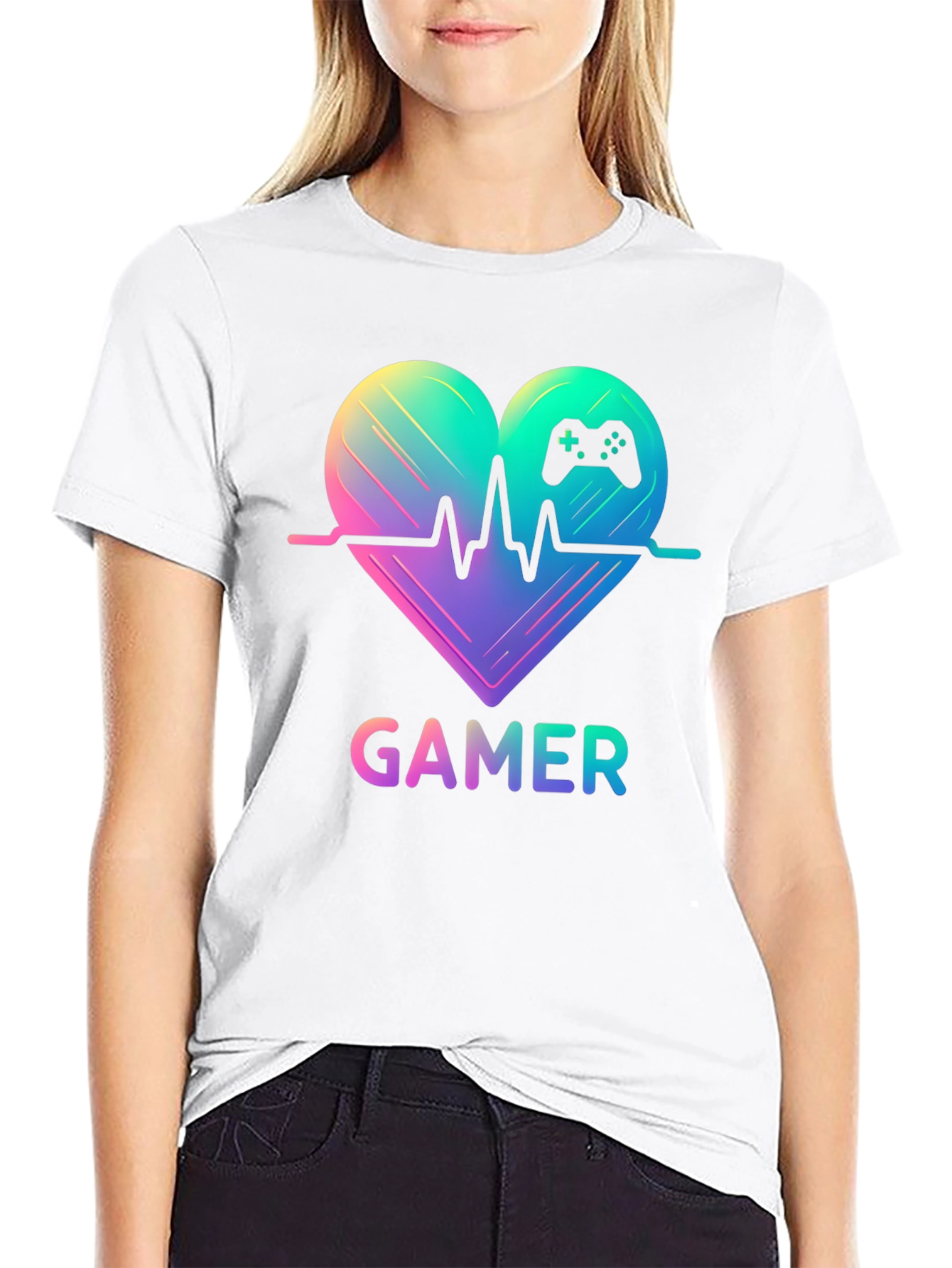 Gamer Heartbeat T-Shirt - Gaming Passion