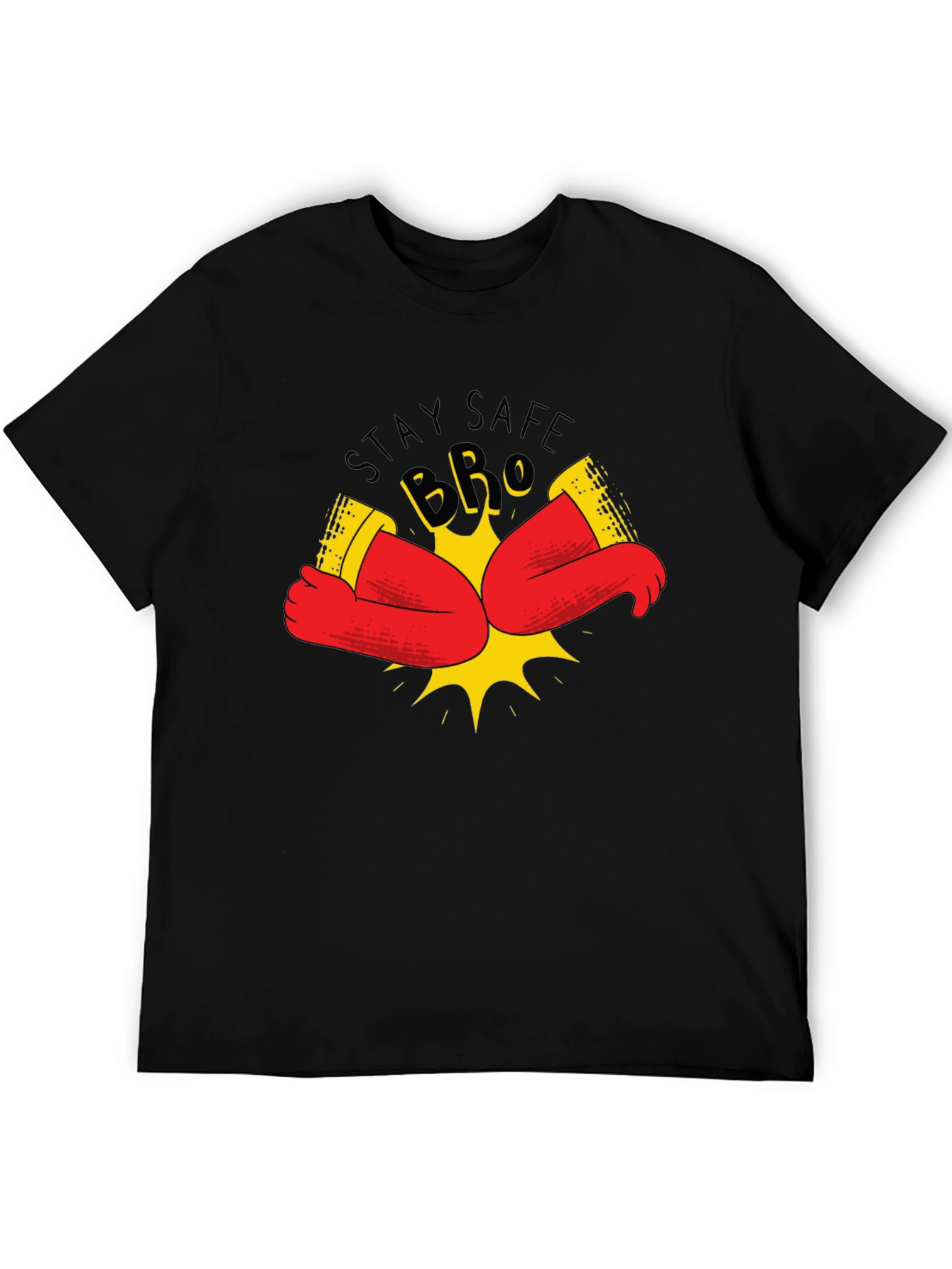 Stay Safe Elbow Bump Graphic Tee
