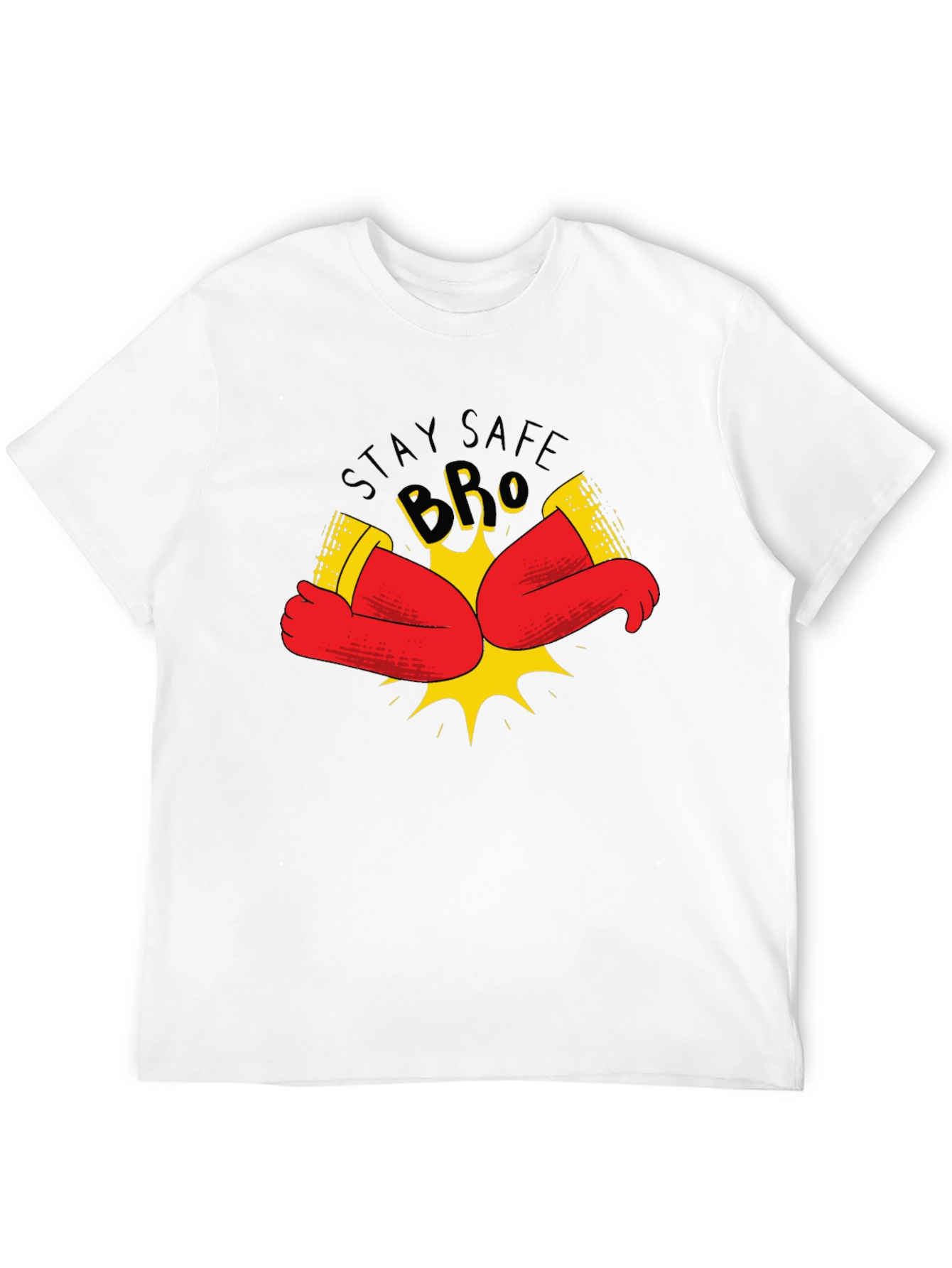 Stay Safe Elbow Bump Graphic Tee