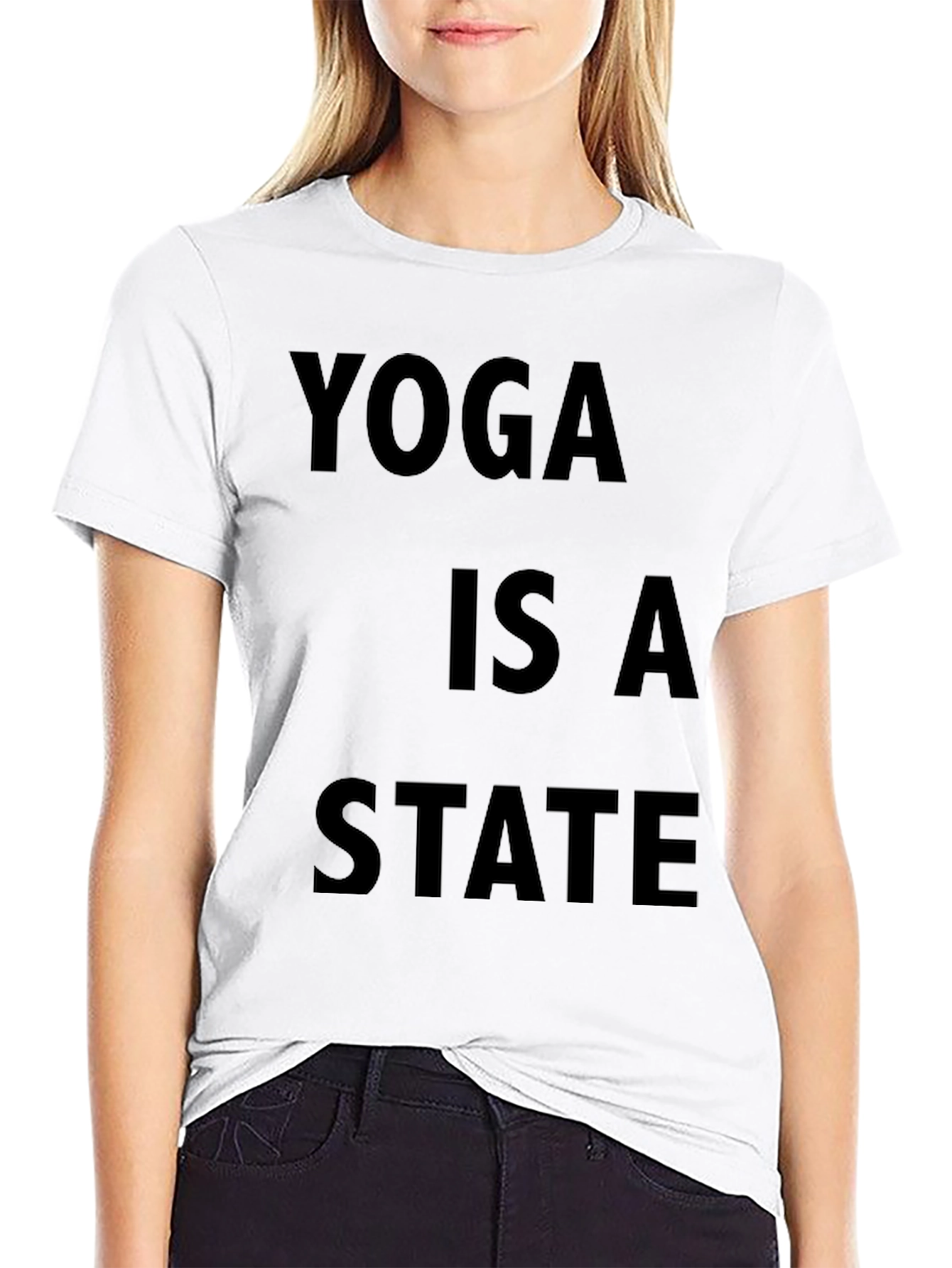Yoga State Tee - Relaxed Fit Cotton T-Shirt