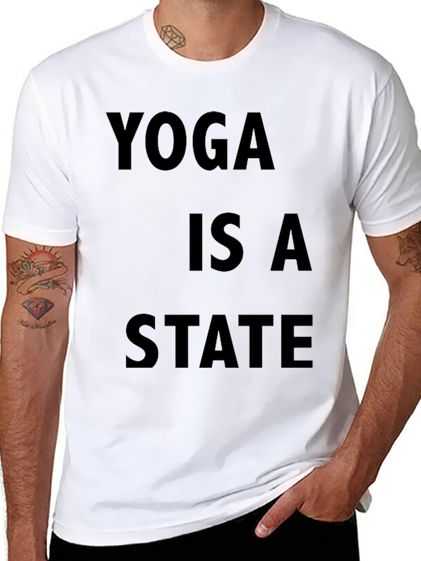 Yoga State Tee - Relaxed Fit Cotton T-Shirt